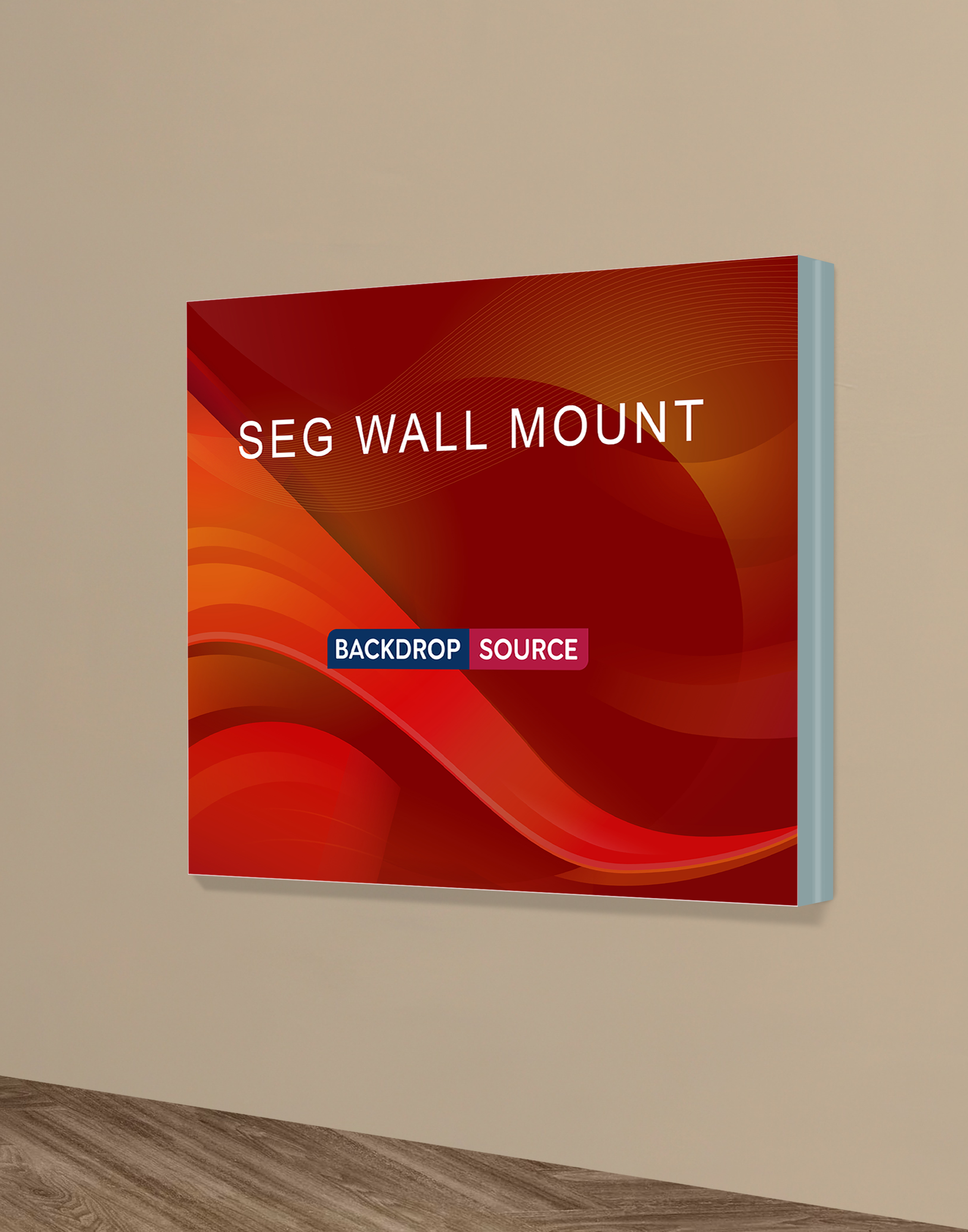 Wall-Mounted SEG Fabric display - 60mm Depth
