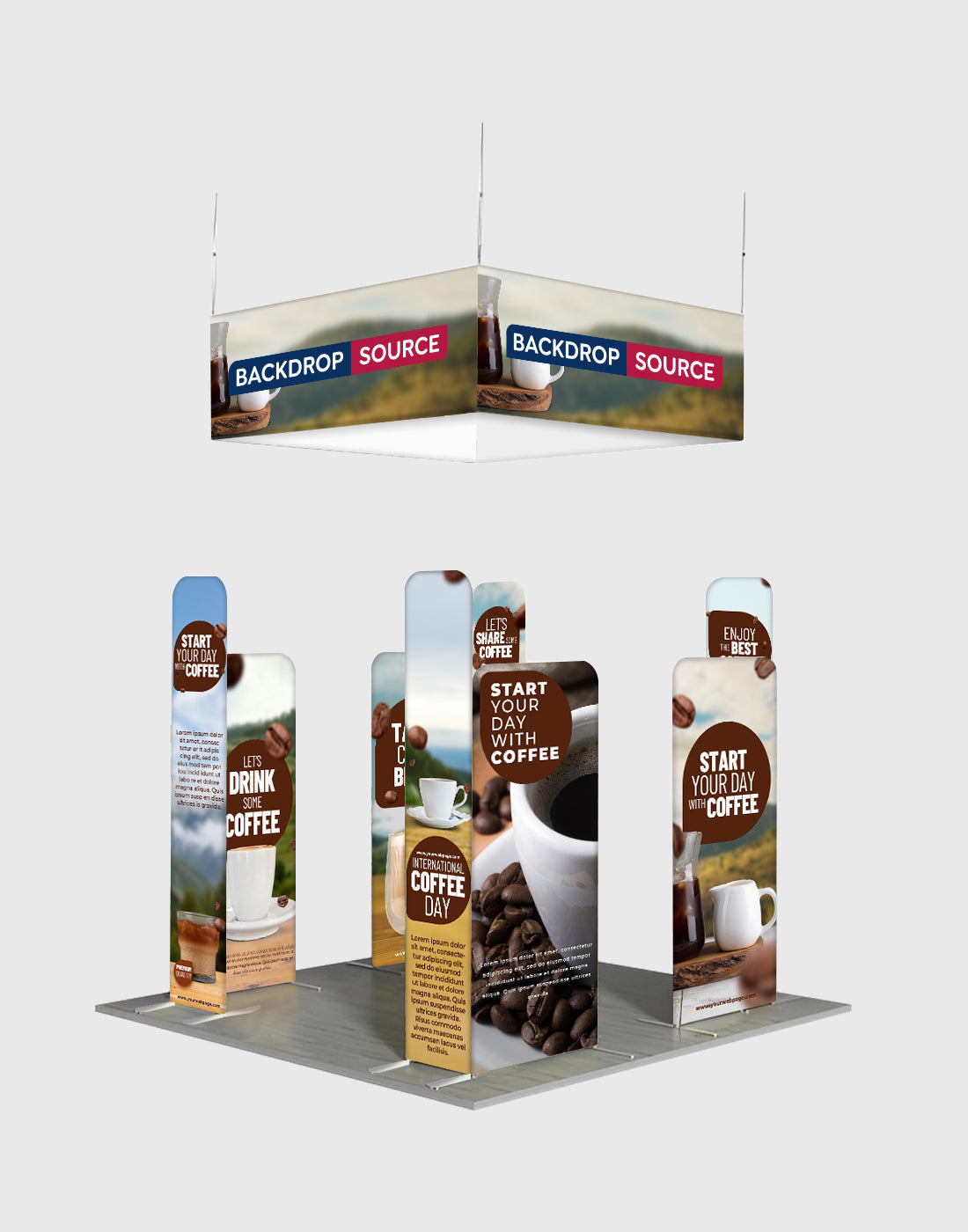 Portable Exhibit Display 3m x 3m - Model 36