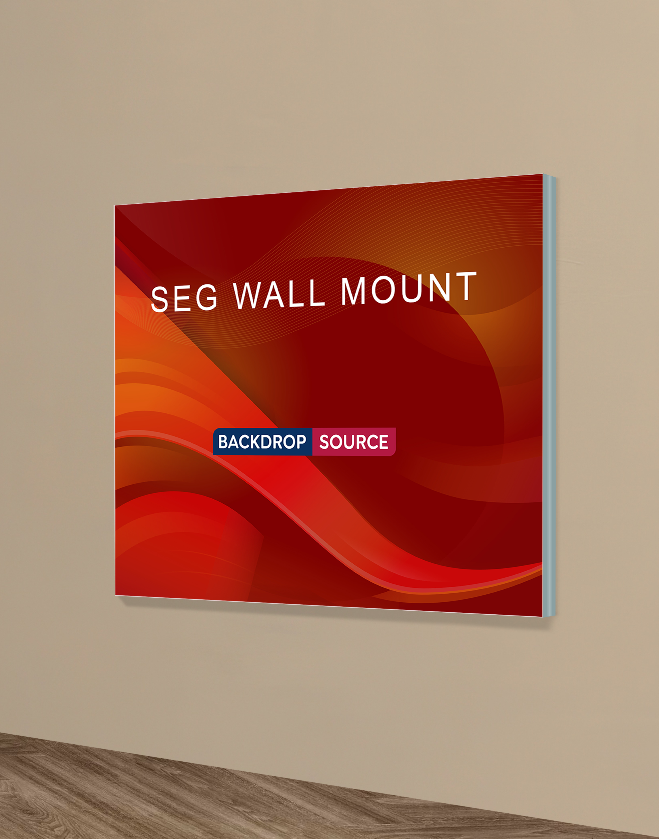 Wall-Mounted SEG Fabric display - 20mm Depth