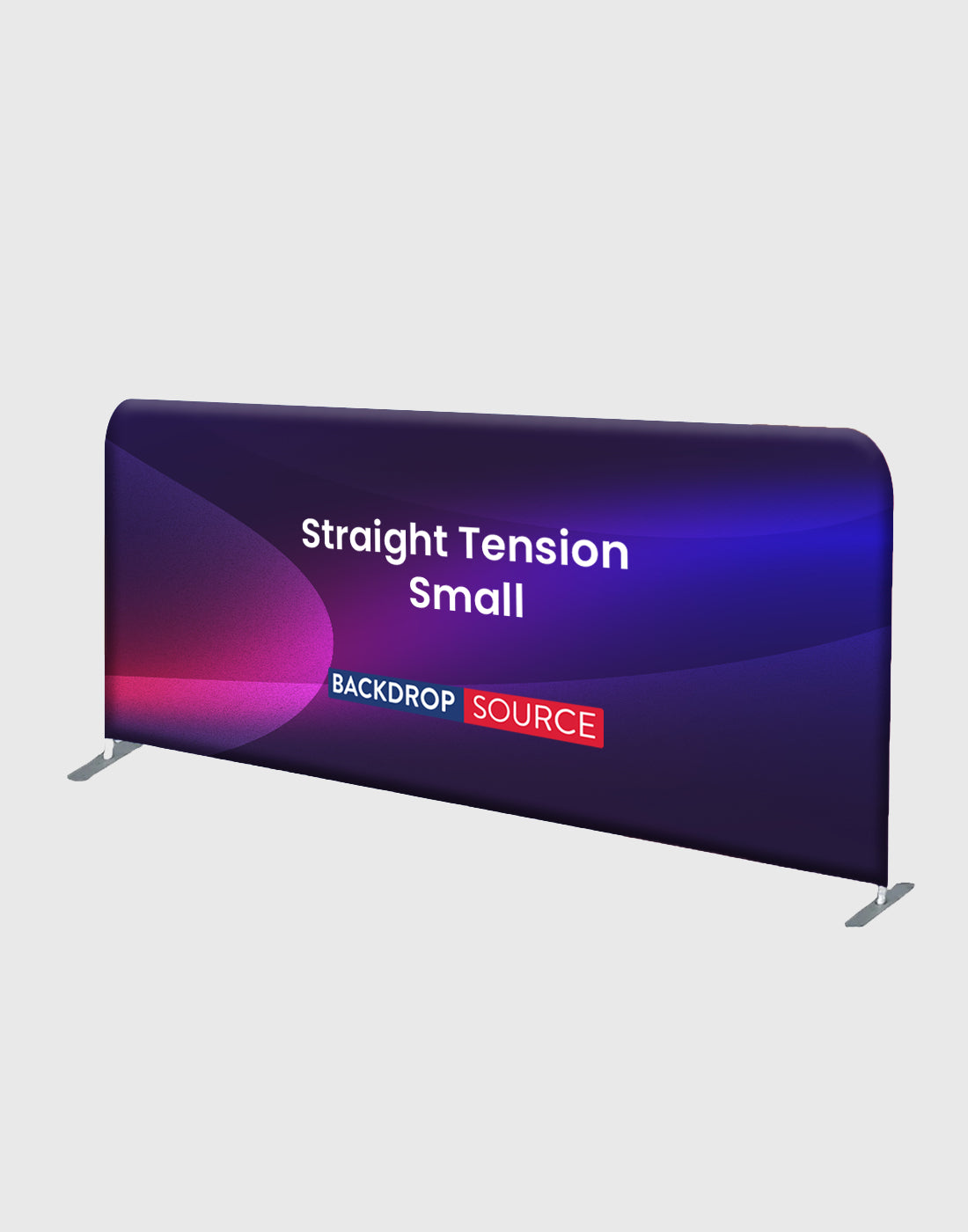 Small Portable Straight Fabric Backdrop - 3m W x 0.9m H