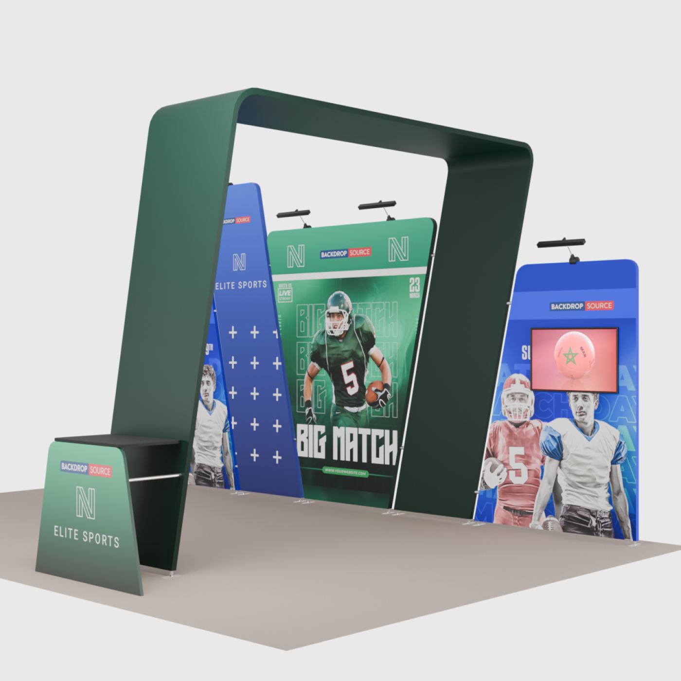 Portable Exhibit Display 6m x 3m - Model 16