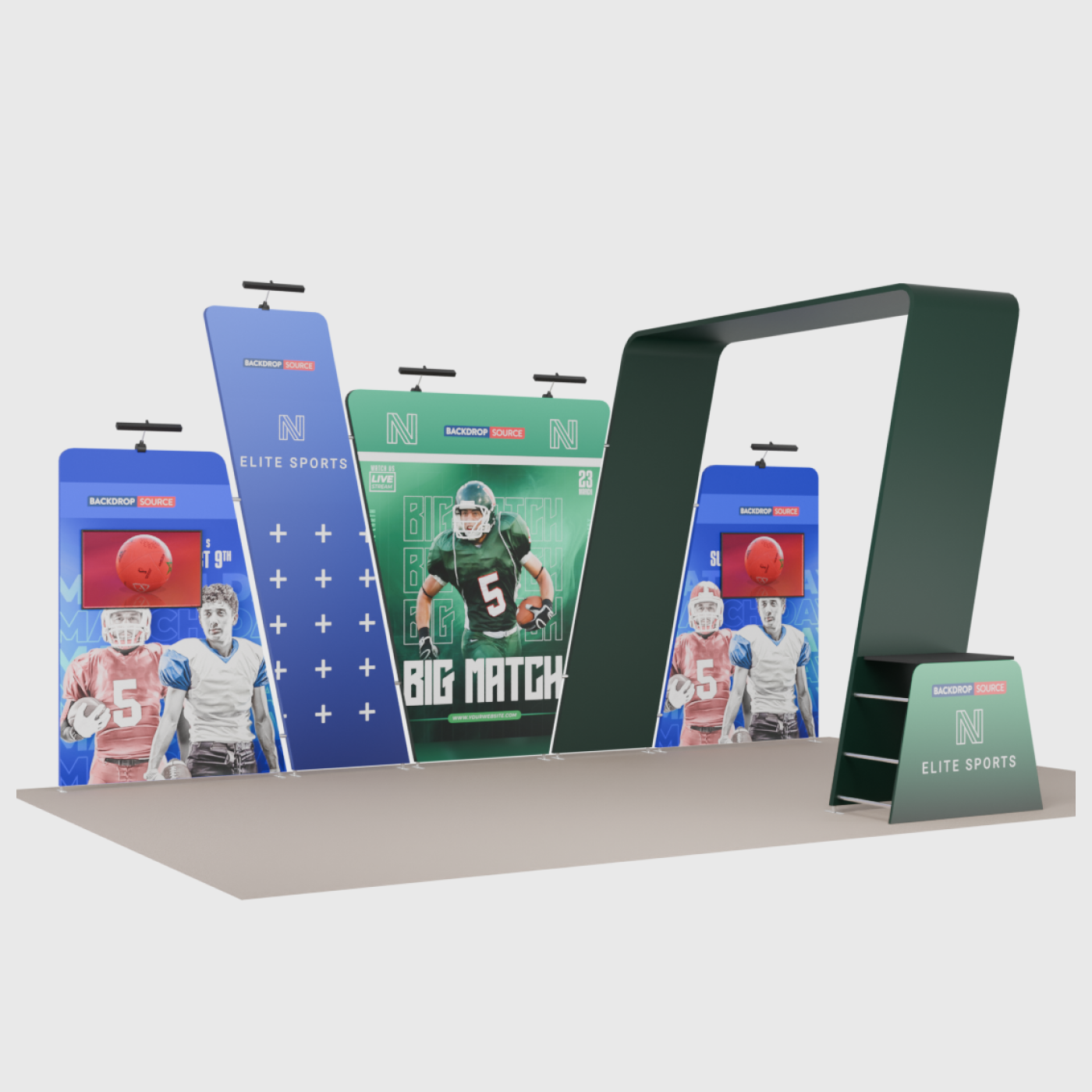 Portable Exhibit Display 6m x 3m - Model 16