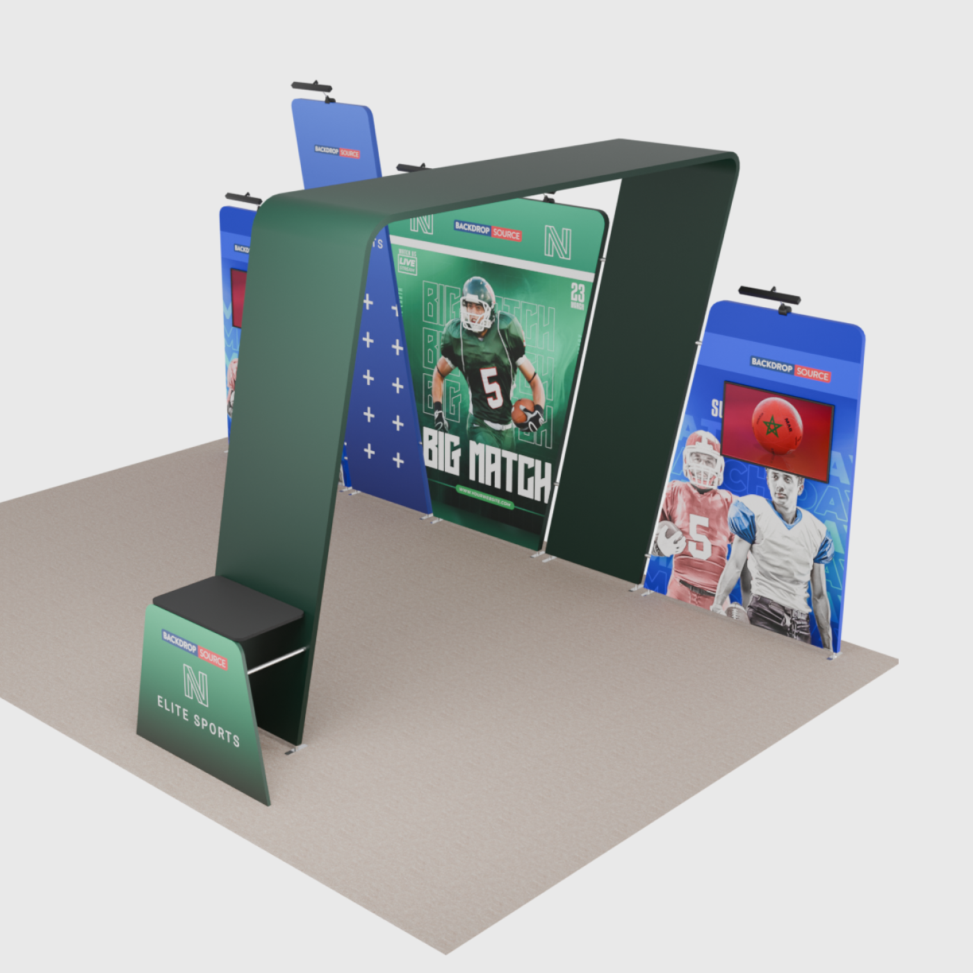 Portable Exhibit Display 6m x 3m - Model 16