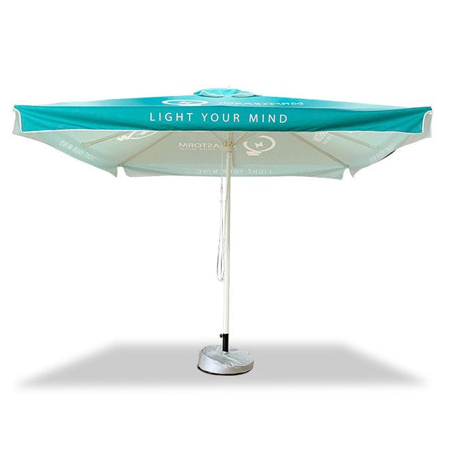 Square Market Umbrellas With Valances – 3m x 3m