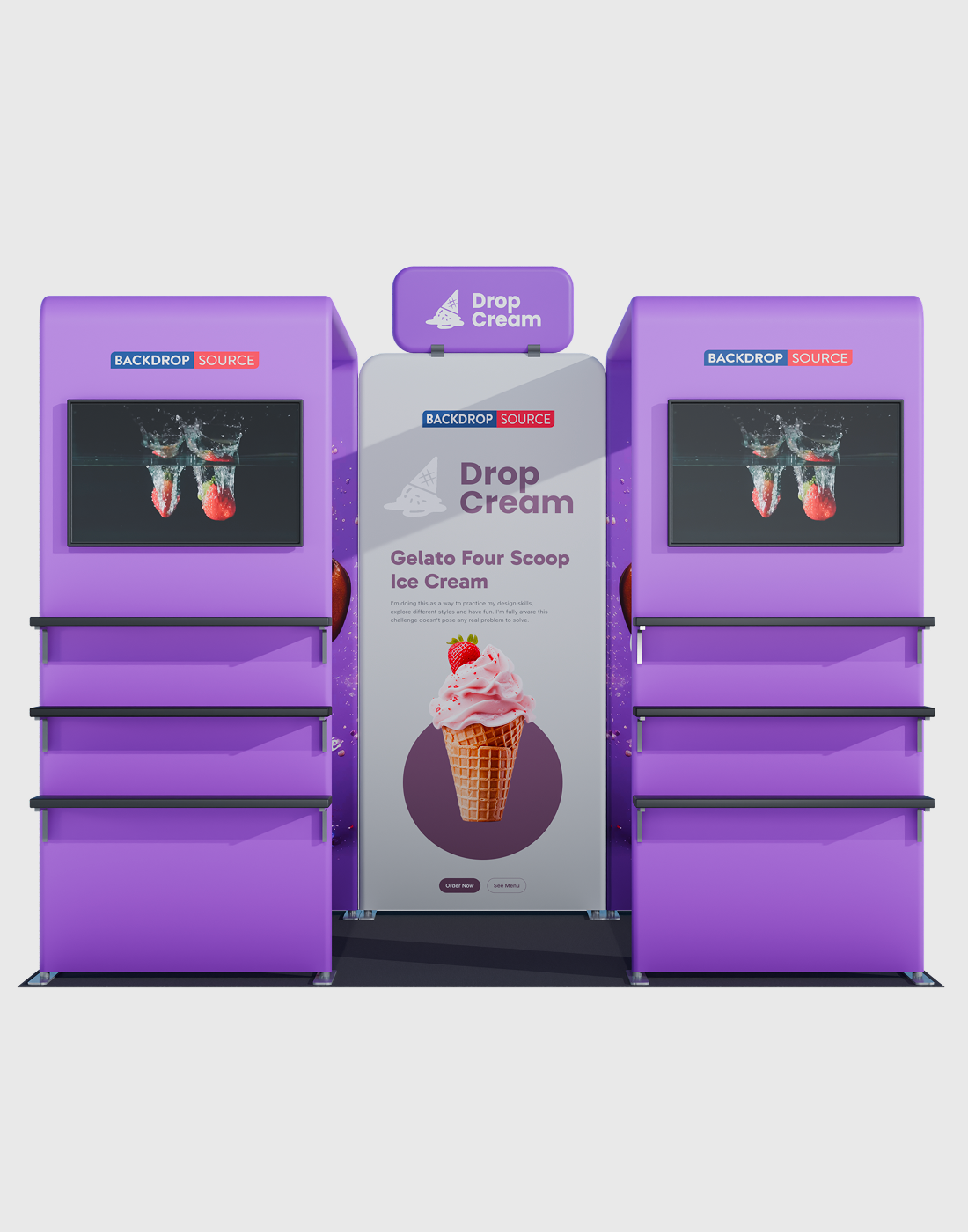 Portable Exhibit Display 3m x 3m - Model 35