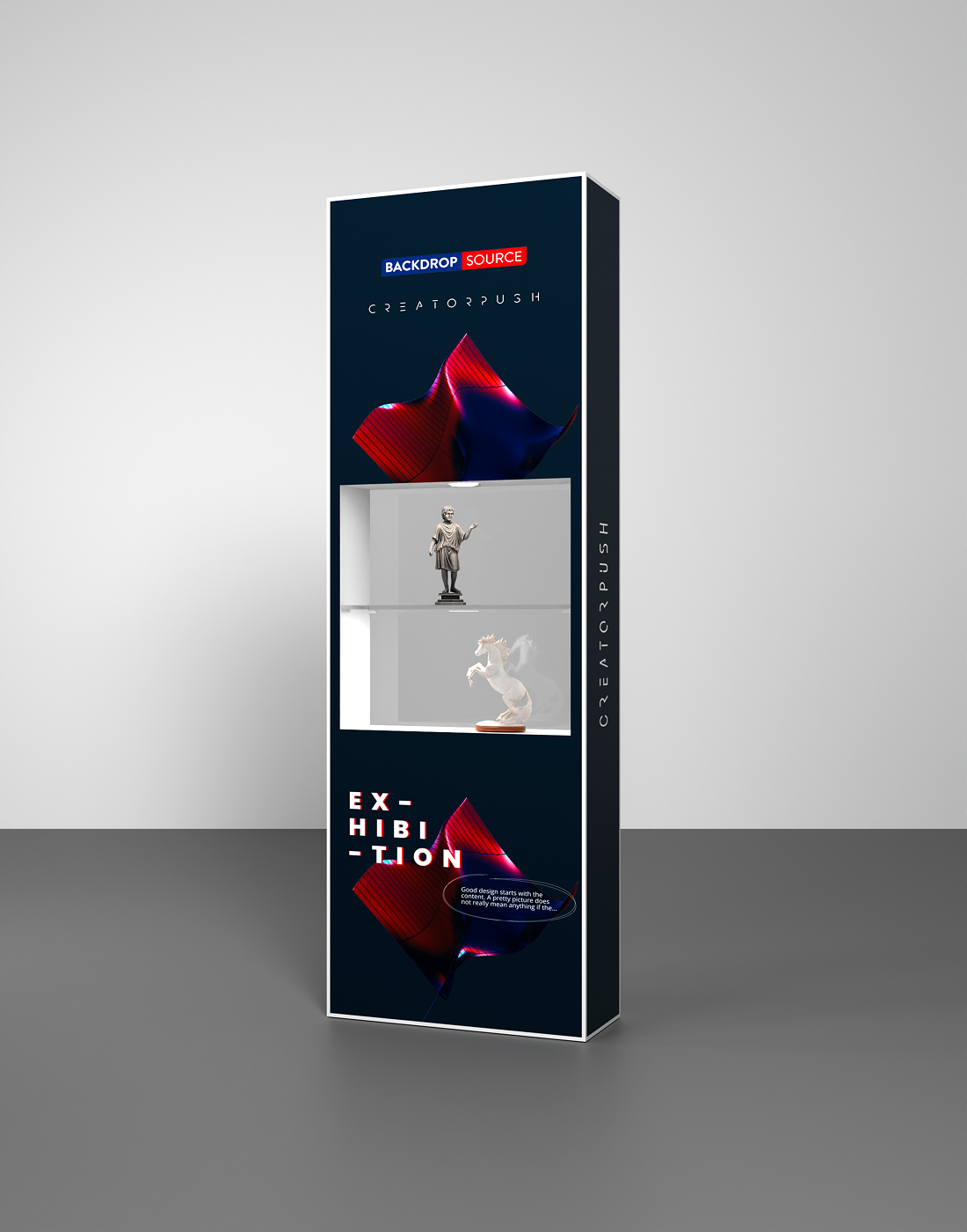 SEG Popup - Internal Showcase with Recessed Led Ring