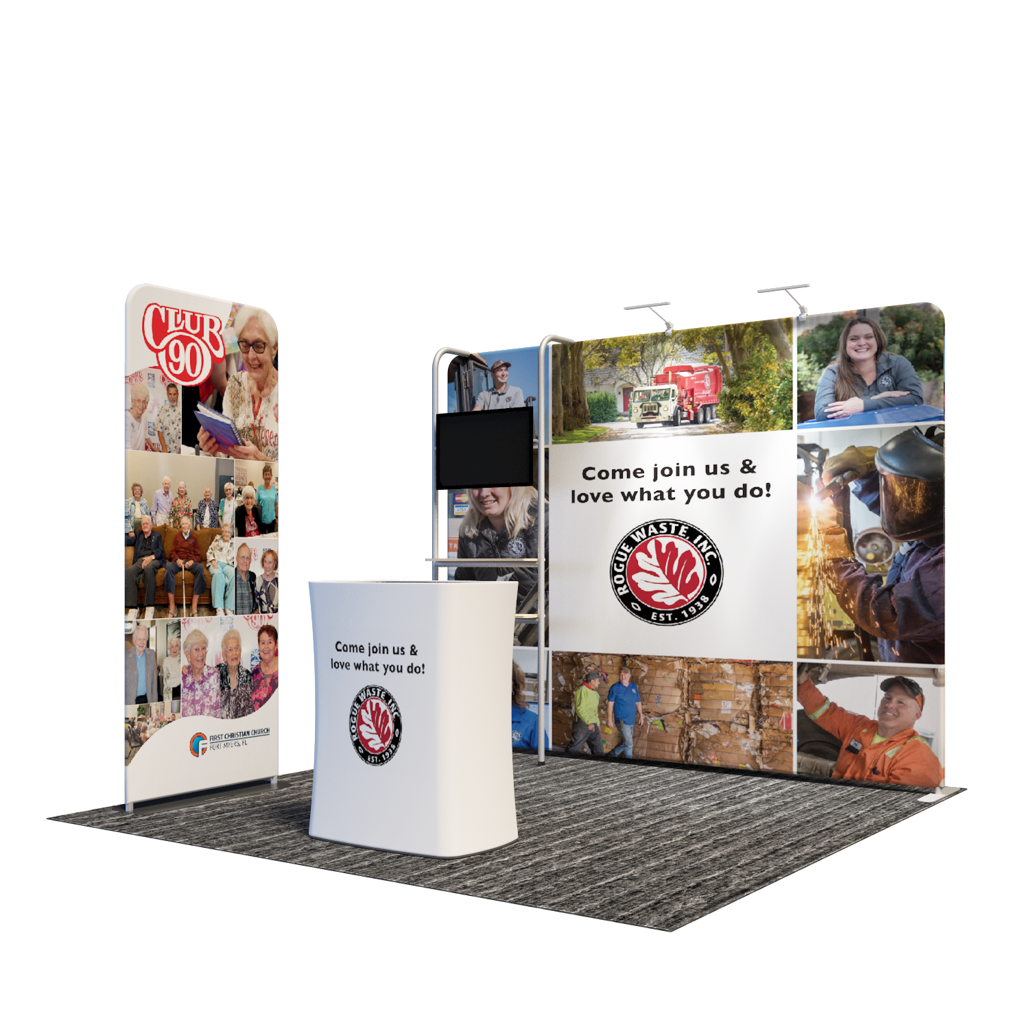 Portable Exhibit Display 3m x 3m - Model 22