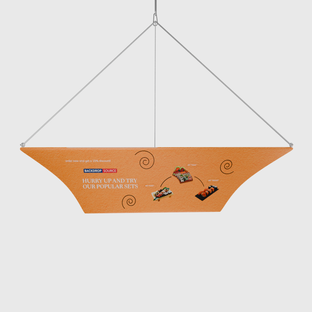 Tapered Triangle Hanging Display