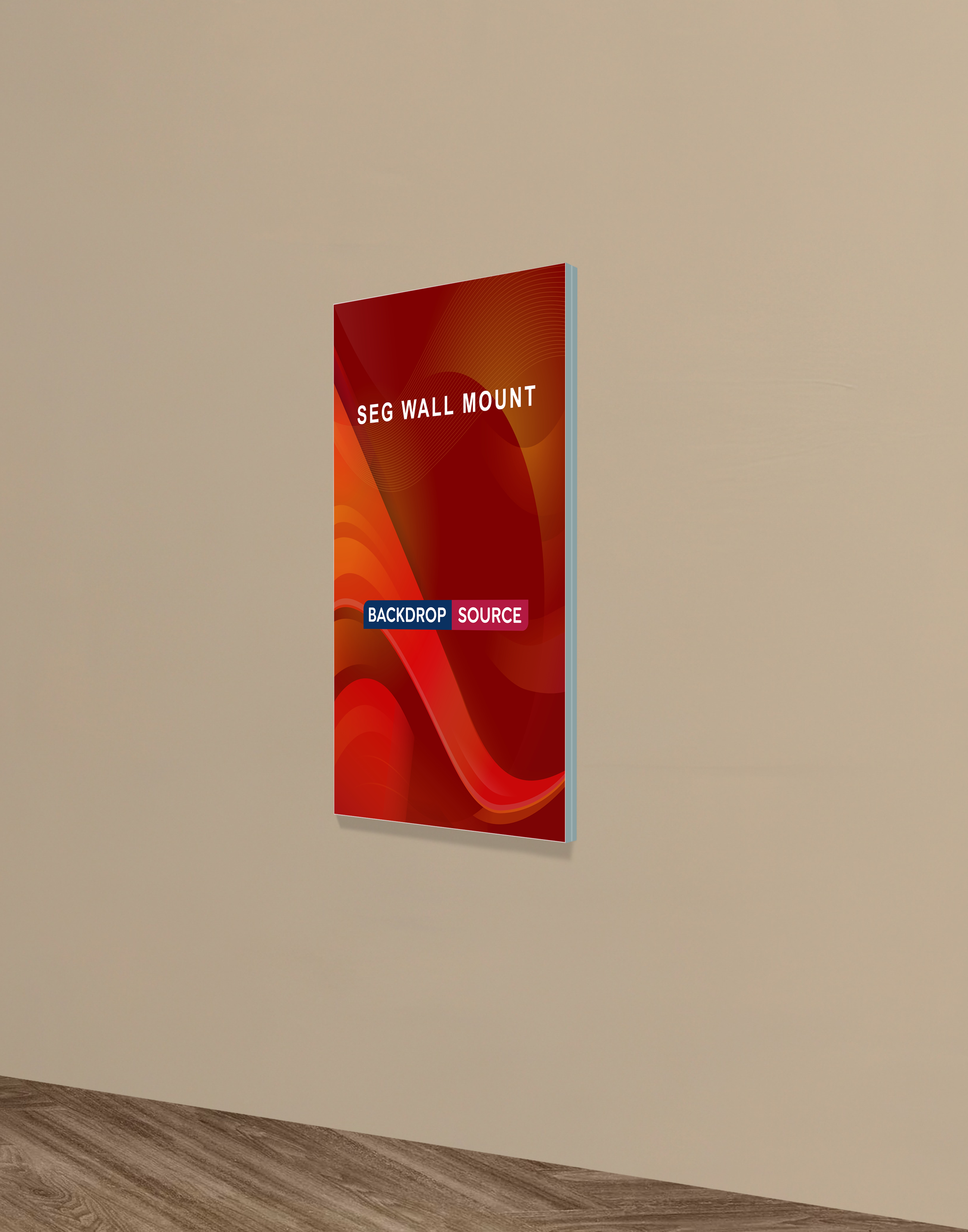 Wall-Mounted SEG Fabric display - 20mm Depth