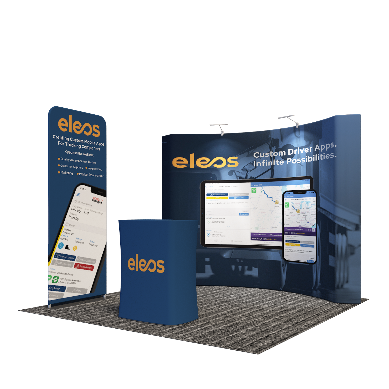 Portable Exhibit Display 3m x 3m - Model 25