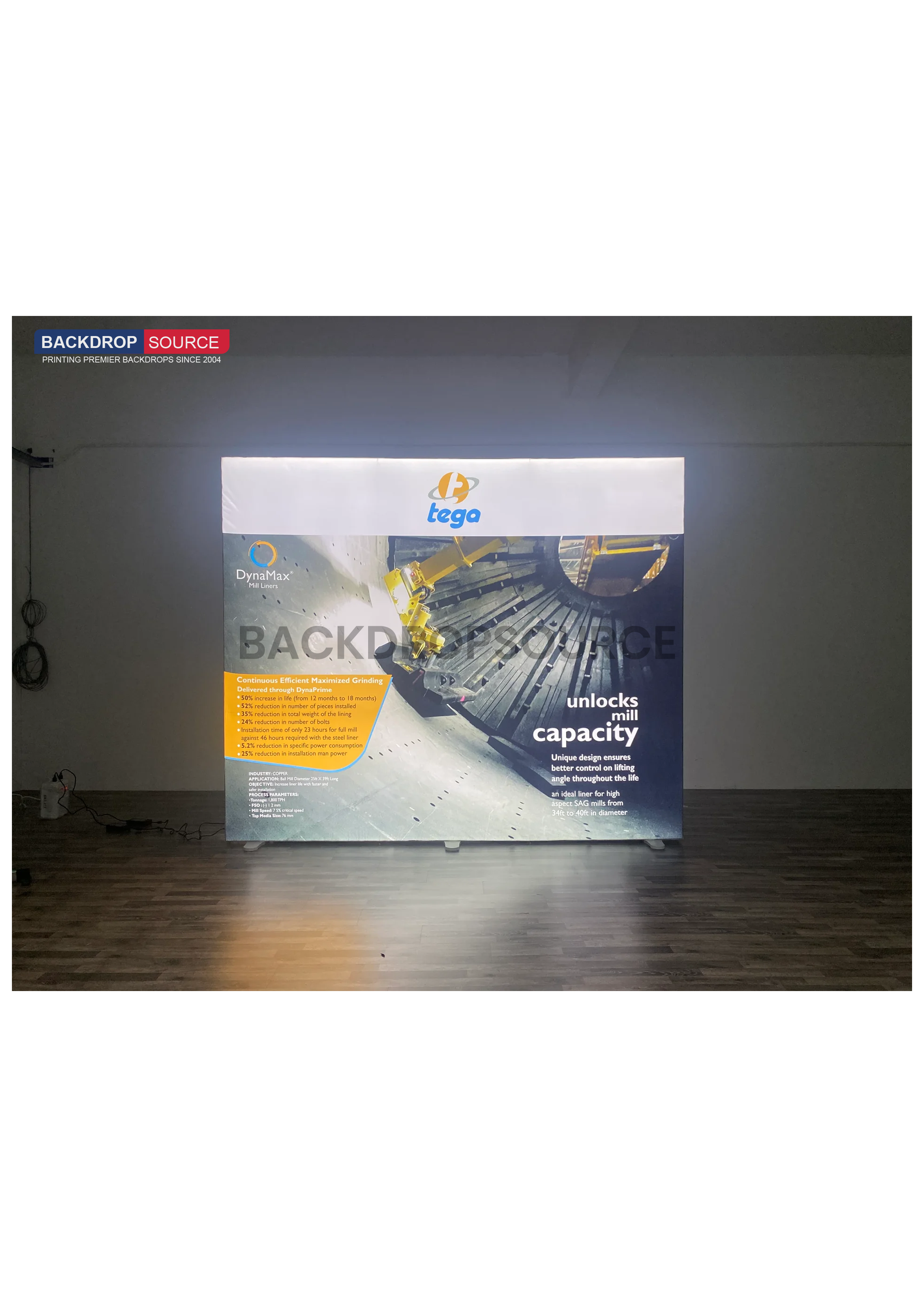SEG Frameless Fabric Led Light Box Display - 1m W x 2m H