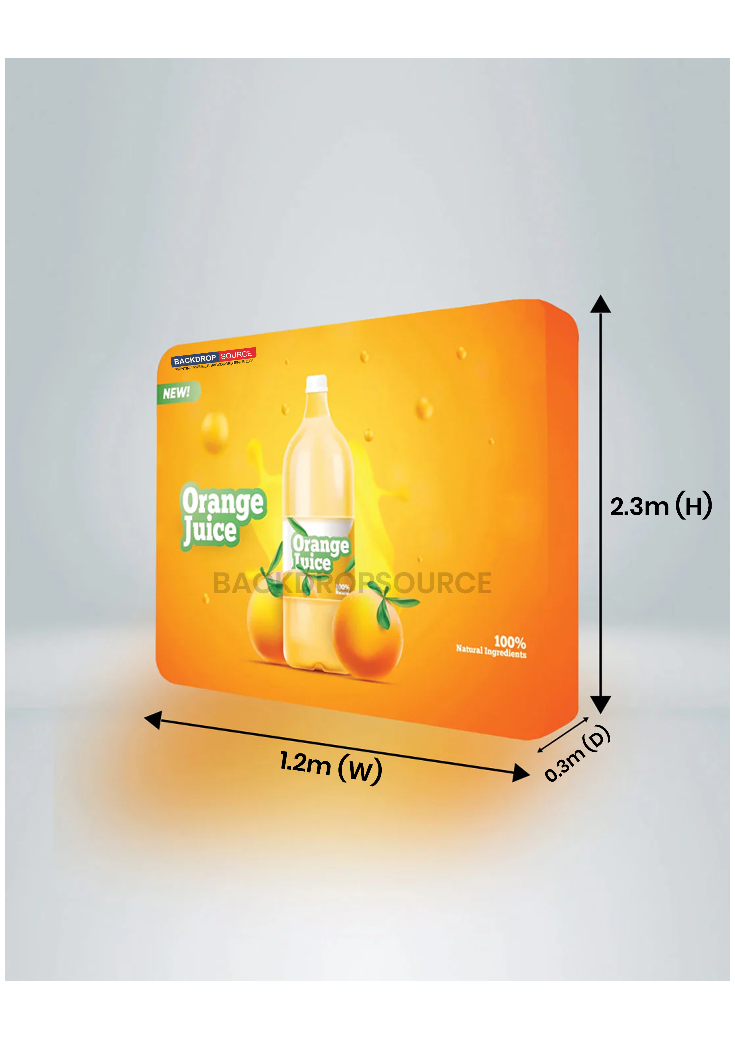 3D Tension Wall with LED Illumination