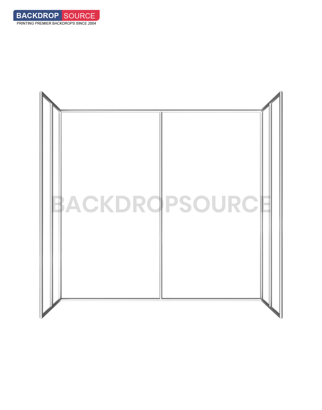 Custom Printed 3 Sided Photo Booth Enclosure