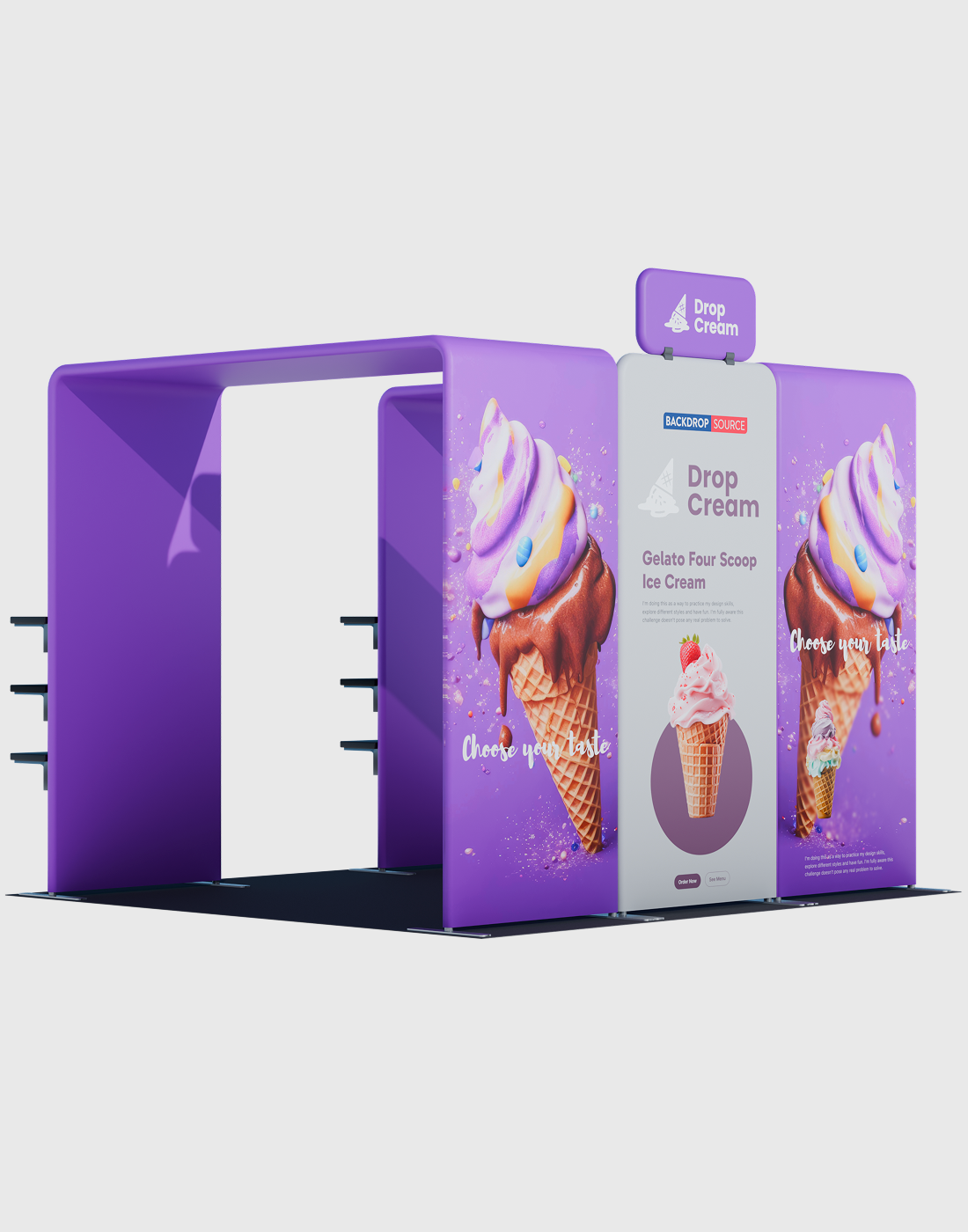 Portable Exhibit Display 3m x 3m - Model 35