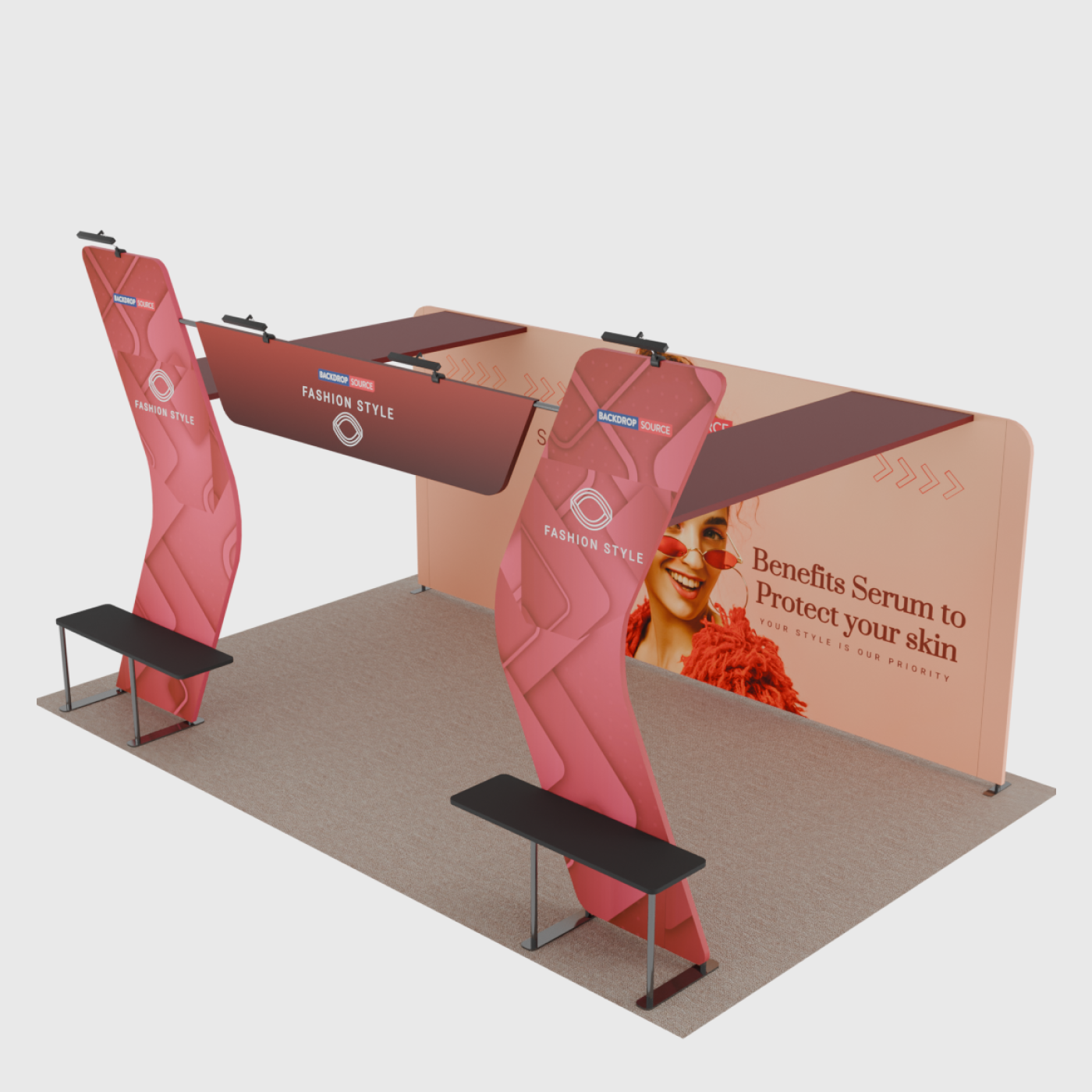 Portable Exhibit Display 6m x 3m - Model 17