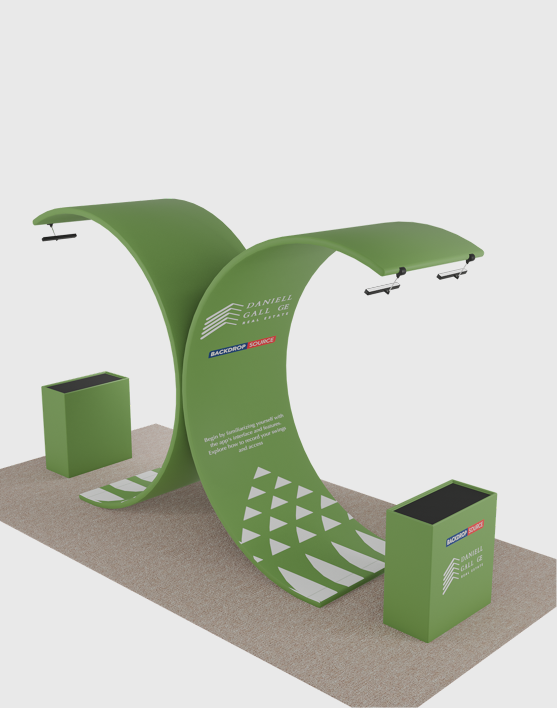 Portable Exhibit Display 3m x 6m - Model 3
