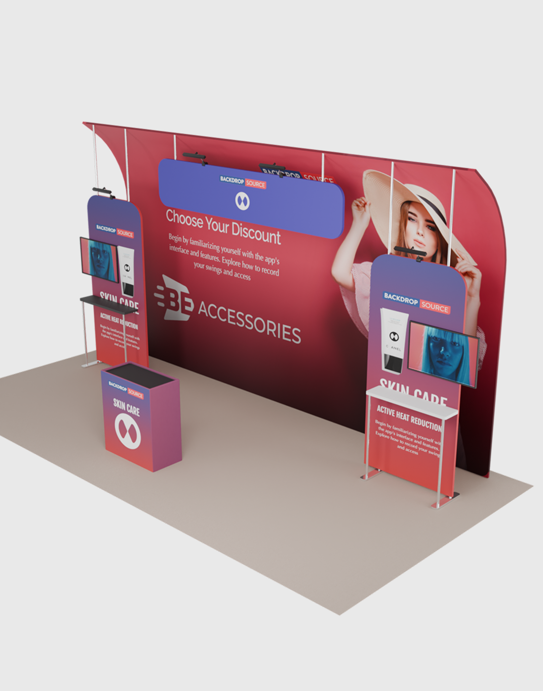 Portable Exhibit Display 6m x 3m - Model 15