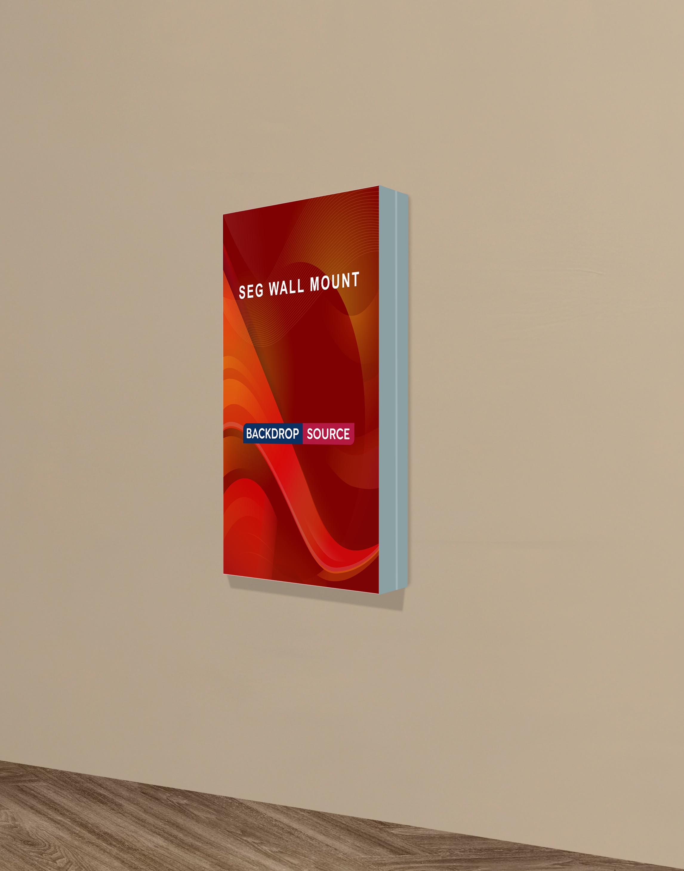 Wall-Mounted SEG Fabric display - 100mm Depth