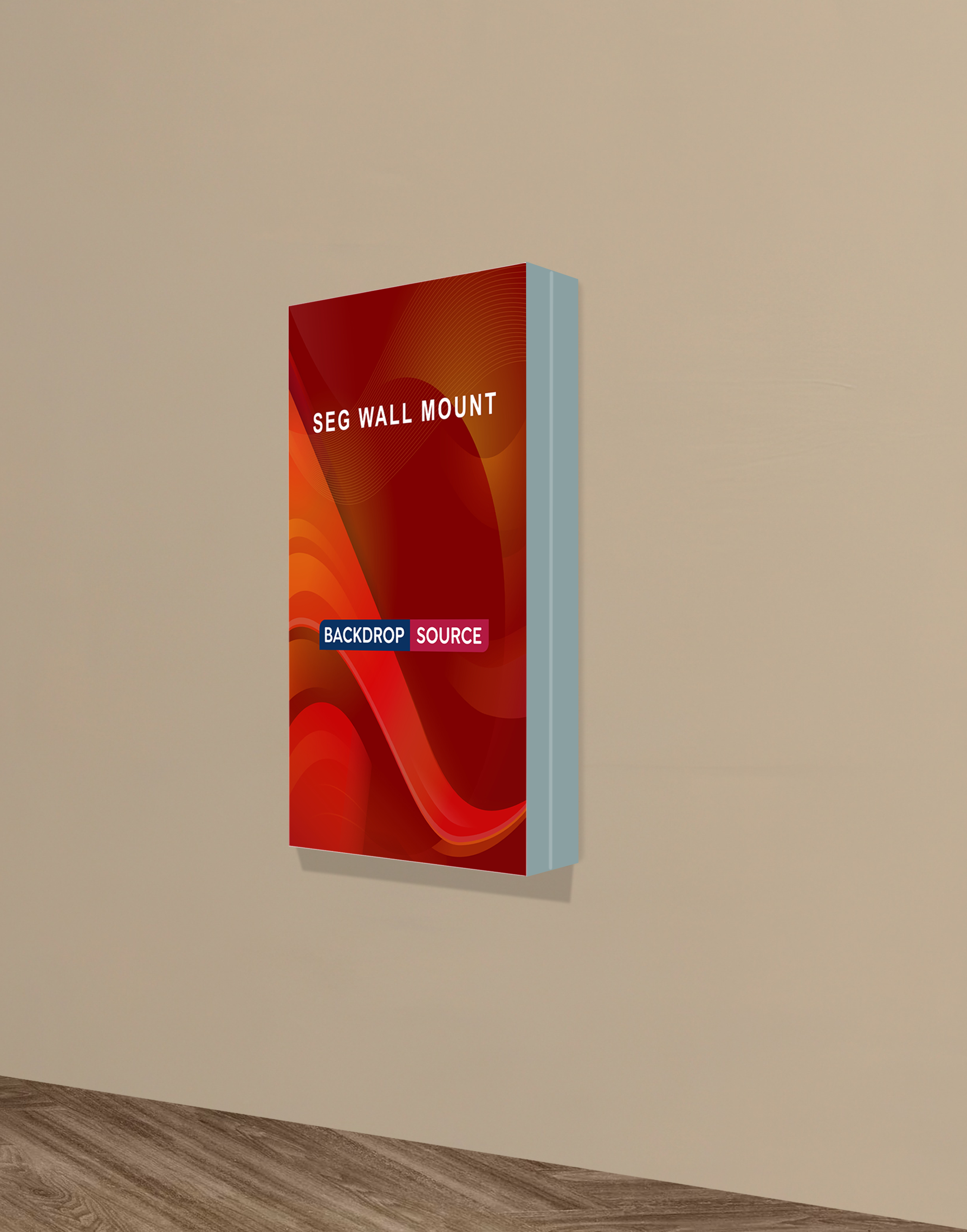 Wall-Mounted SEG Fabric display - 120mm Depth