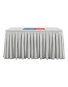 Custom Fitted Table Skirts with Top