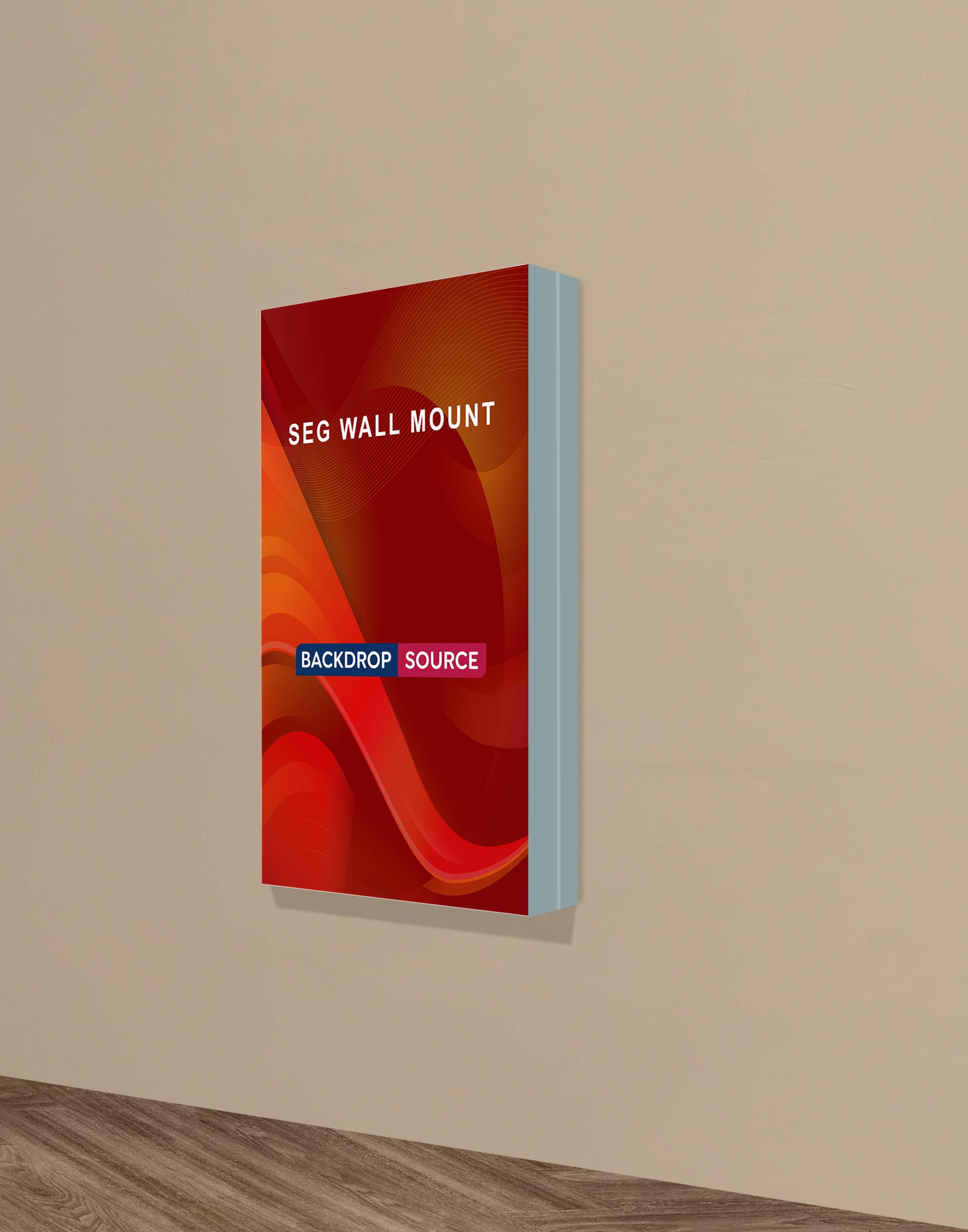 Wall-Mounted SEG Fabric display - 100mm Depth