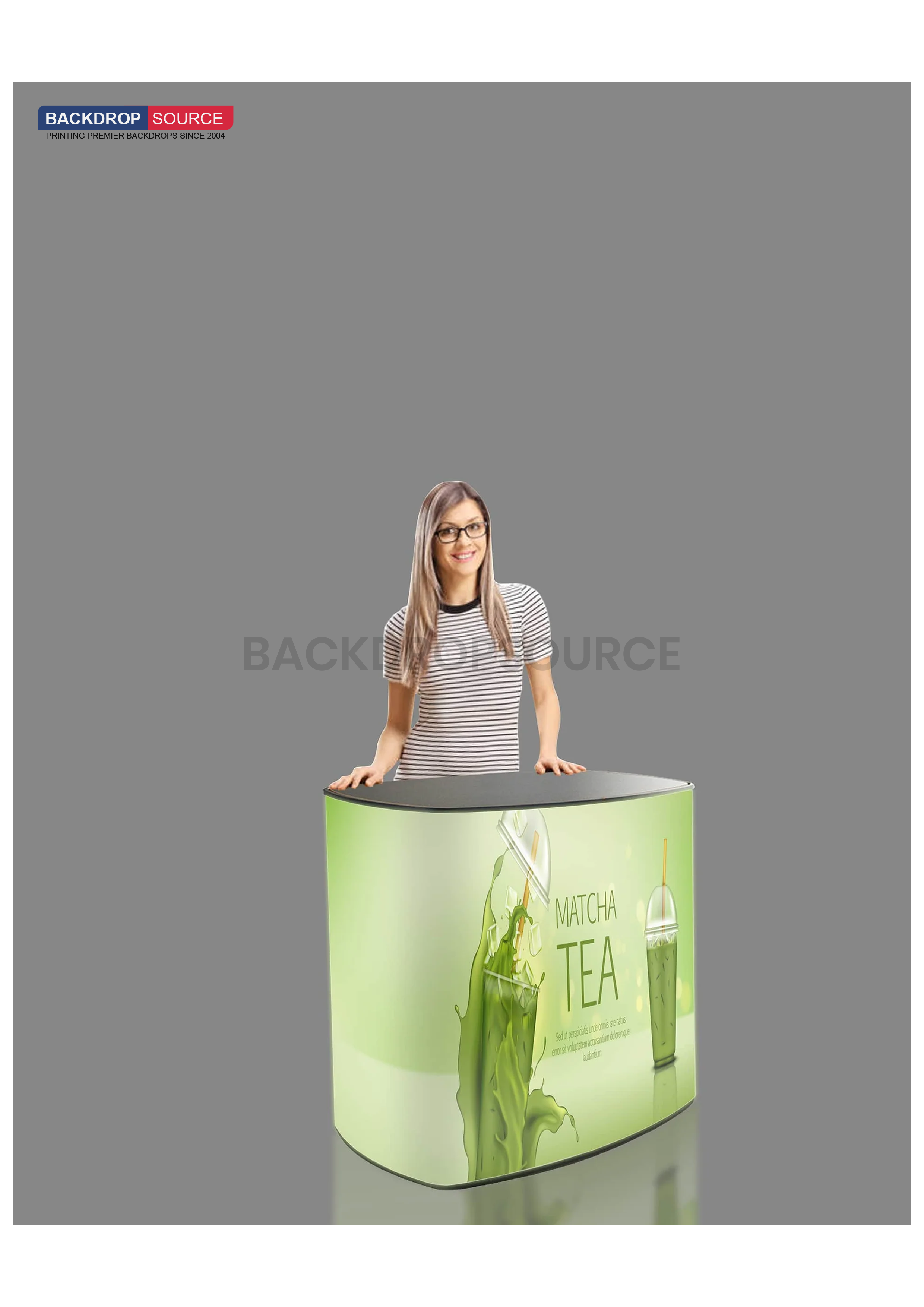 Backlit fabric Led Counter Display 1.2/1.8m
