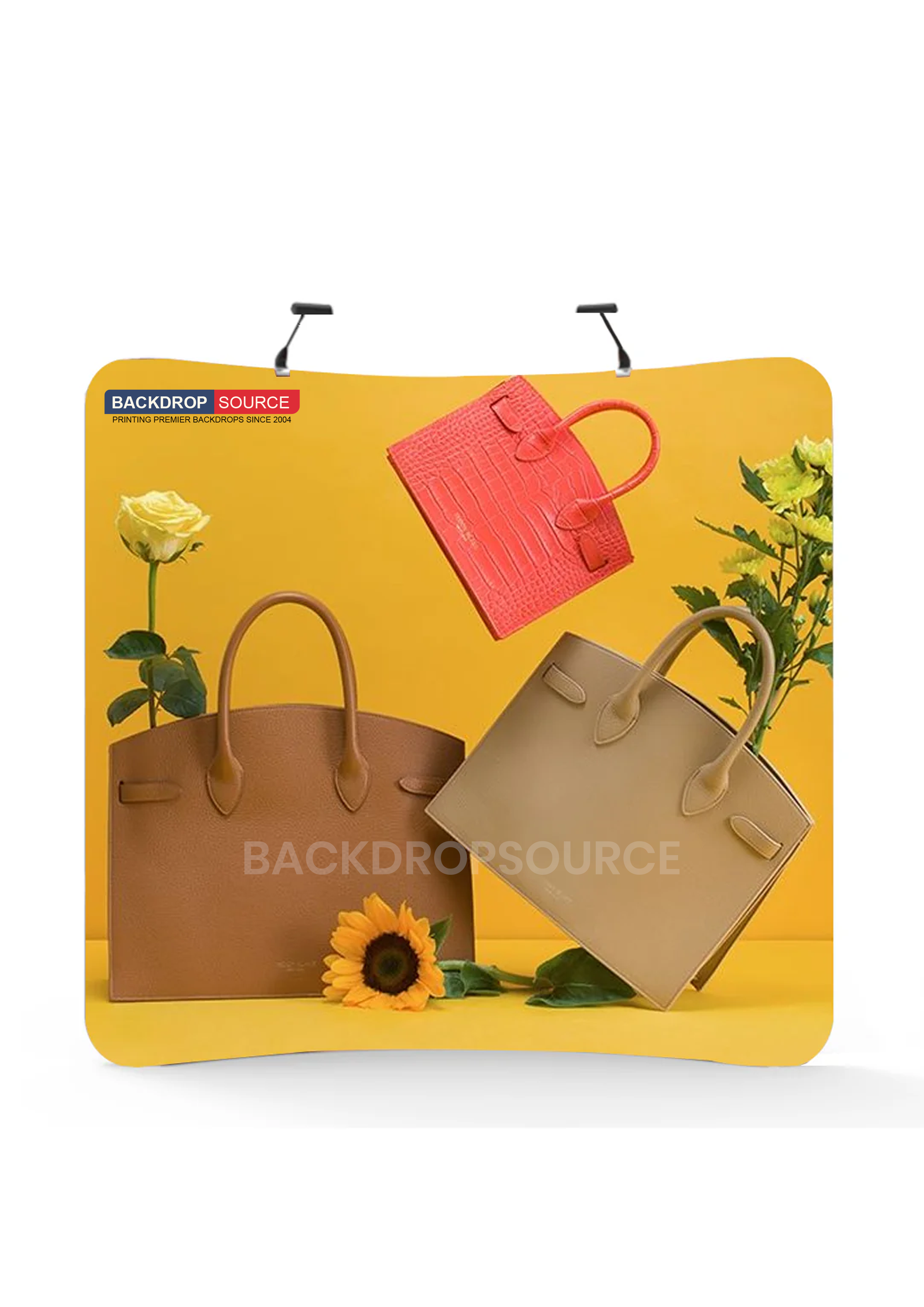 Premium Curved Backwall Kit with Clamping Lights