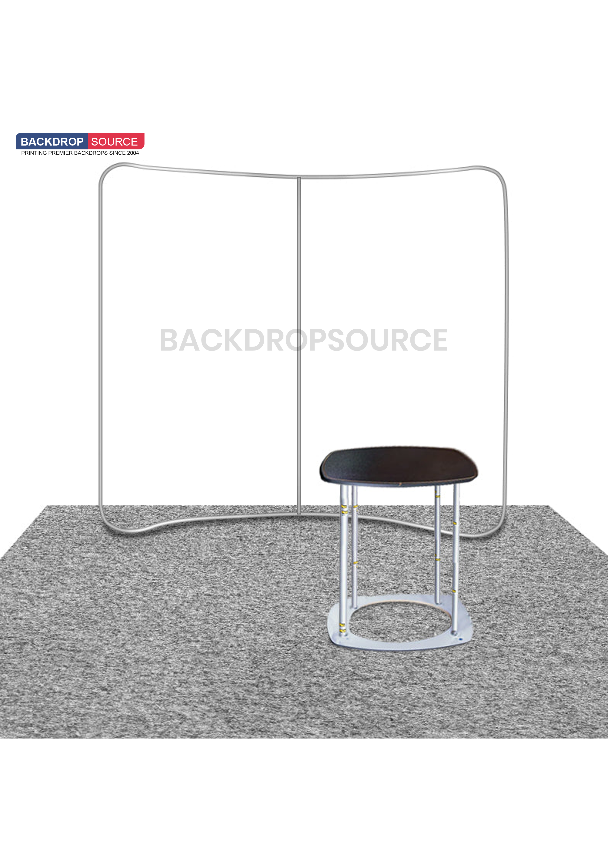 3m x 3m Curved Exhibit Pro 3-in-1 Display Kit with Illume Lights