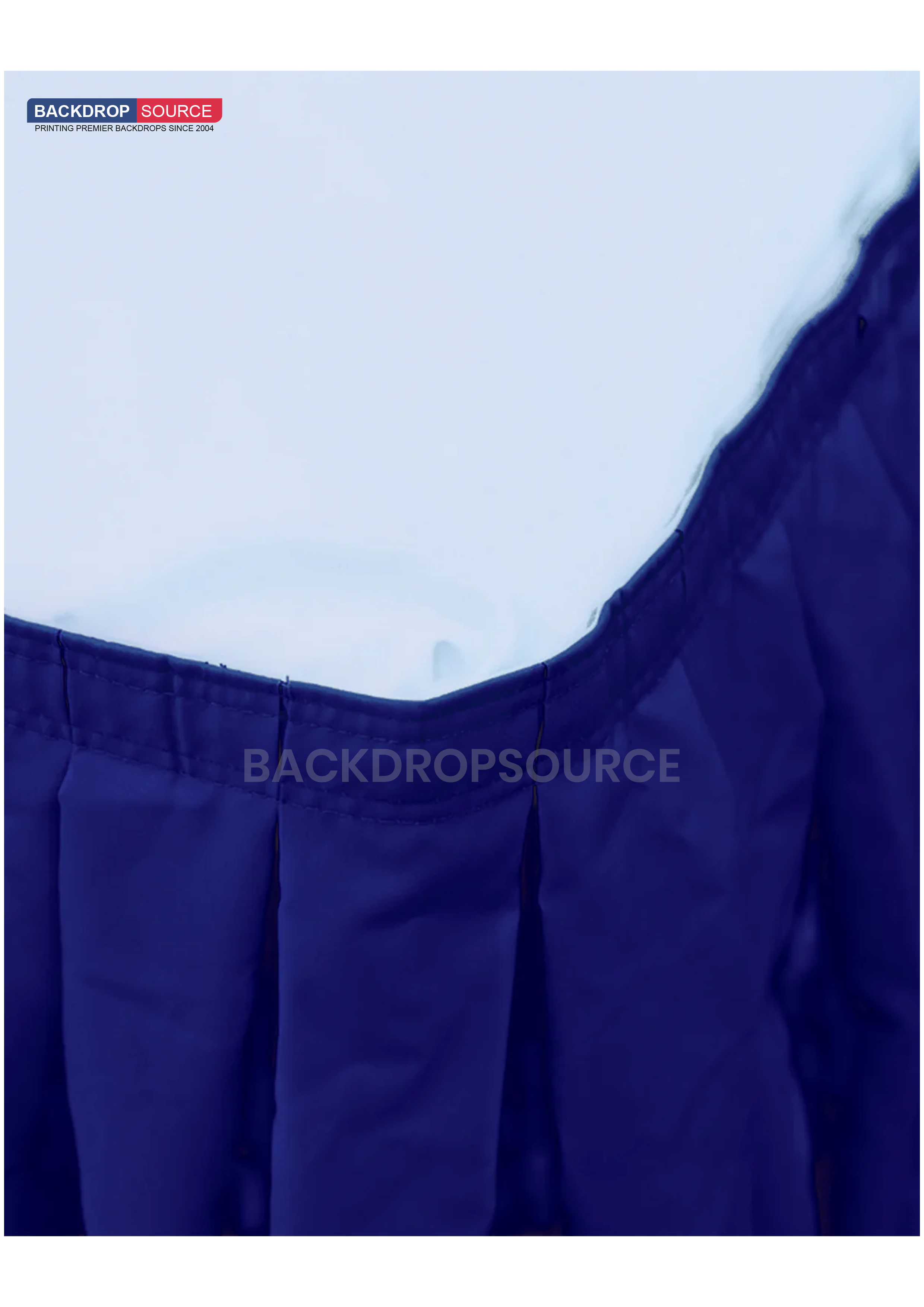 Custom Fitted Table Skirts without Top