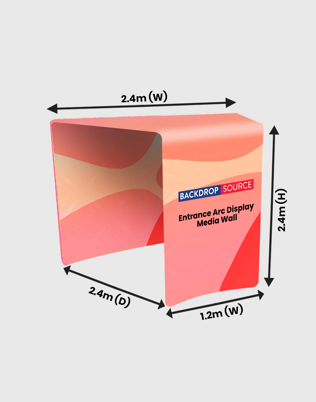 Entrance Arc Display Media Wall for Exhibition Booth