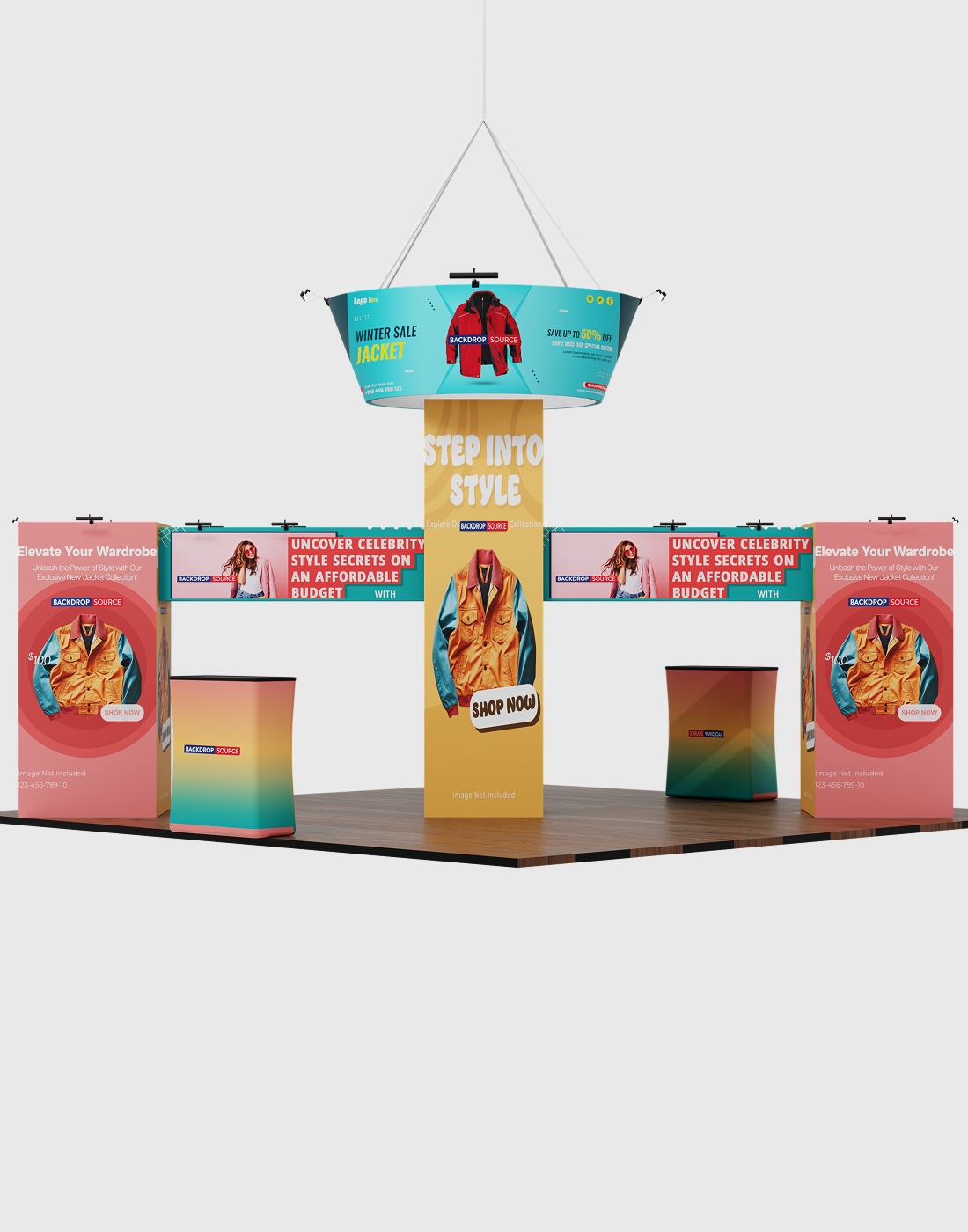 Modular Booth Kits 6m x 6m - Model 8