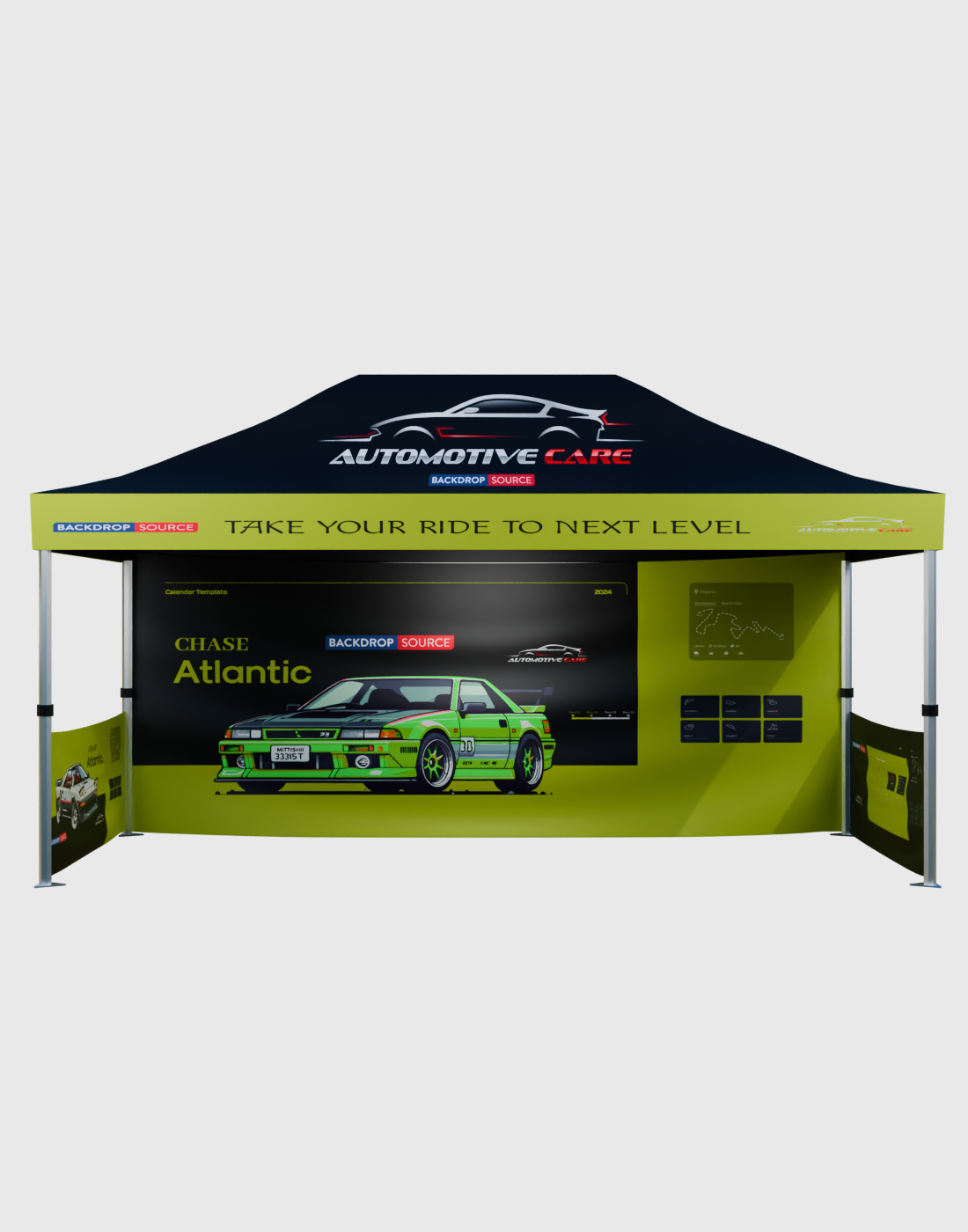 Heavy Duty Custom Canopy Tent (4.5m W x 3m H )