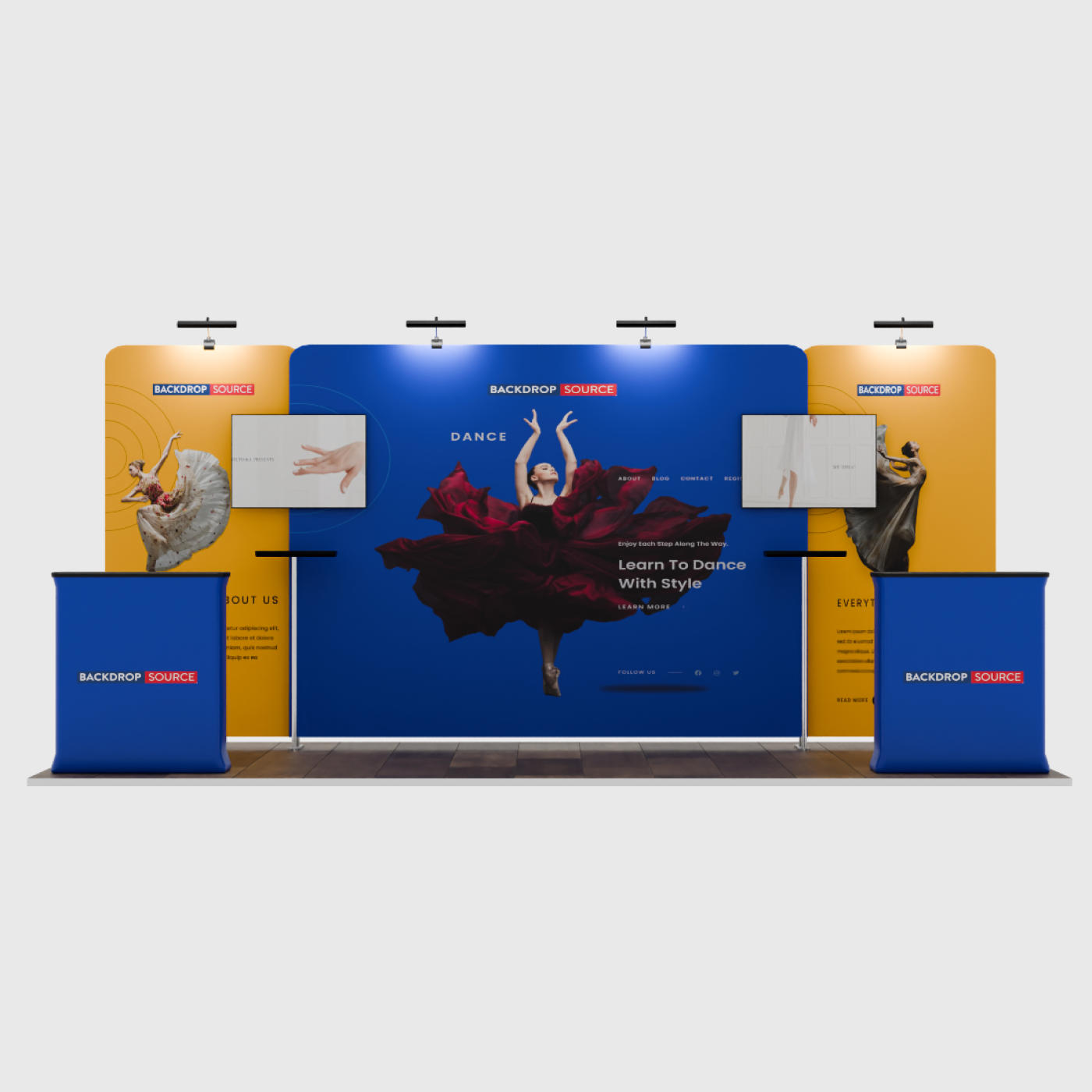 Portable Exhibit Display 6m x 3m - Model 4