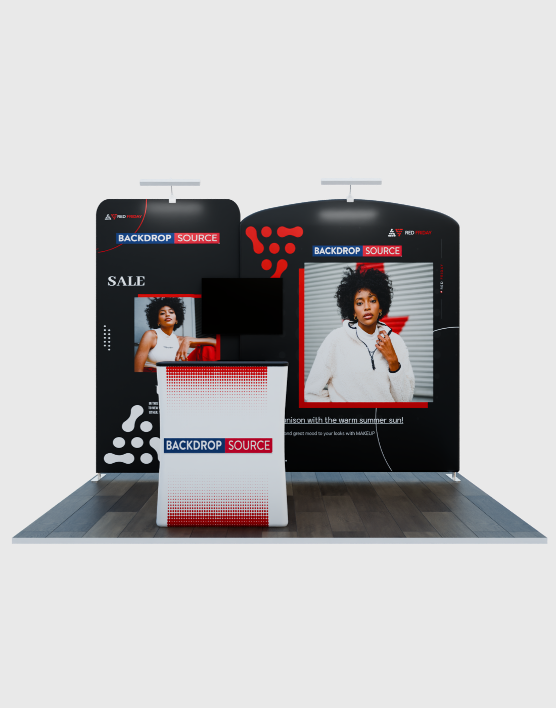 Portable Exhibit Display 3m x 3m - Model 2