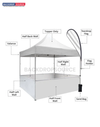Heavy Duty Custom Canopy Tent (2m W x 3m H)