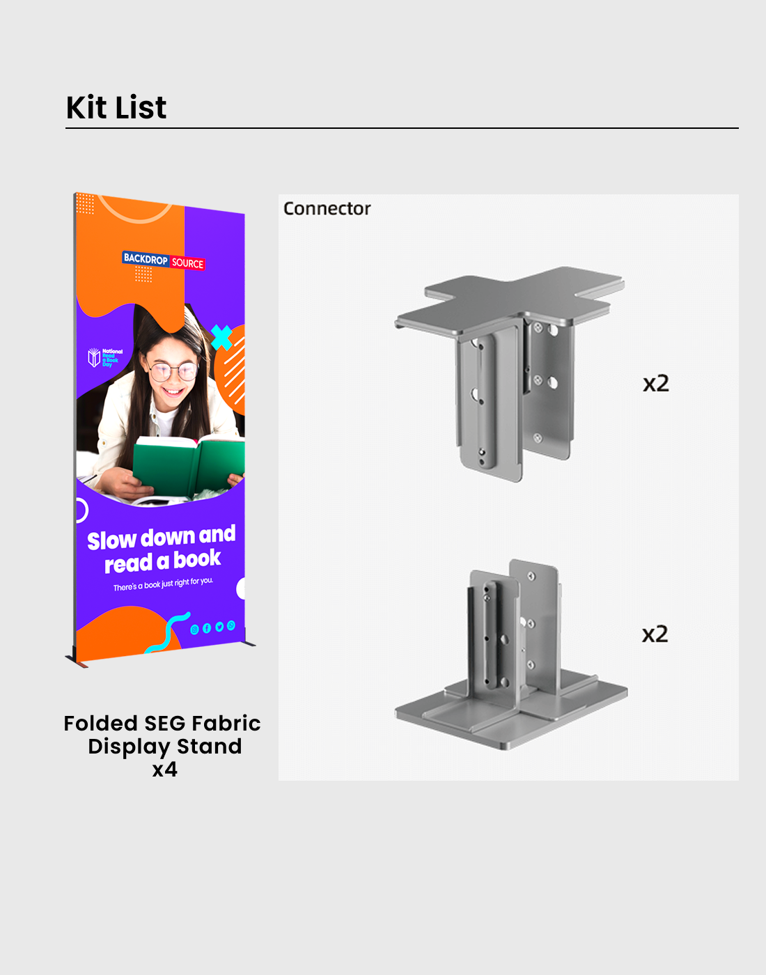 Foldable SEG Exhibition Display - Model 8