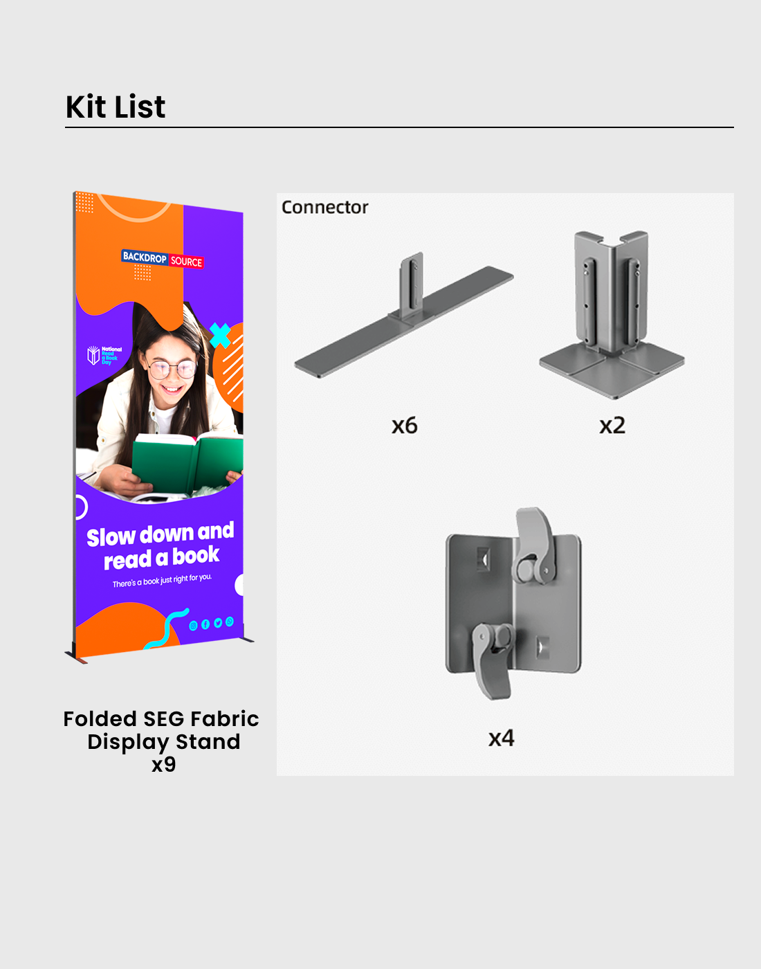 Foldable SEG  Exhibition Display - Model 6