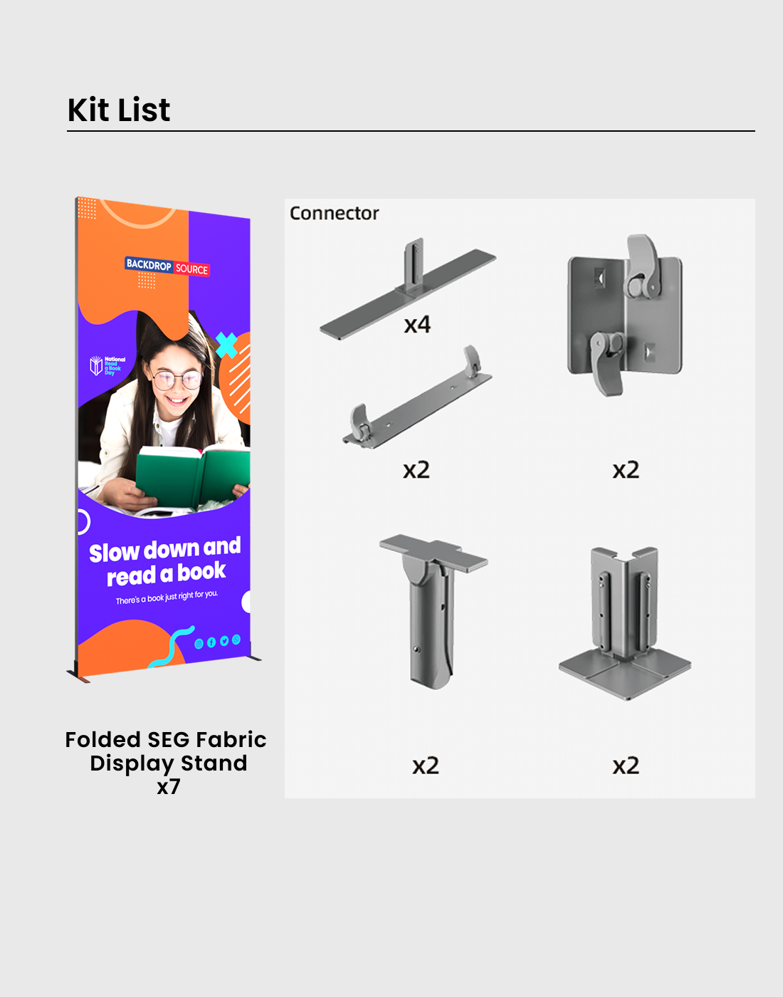 Foldable SEG  Exhibition Display - Model 12