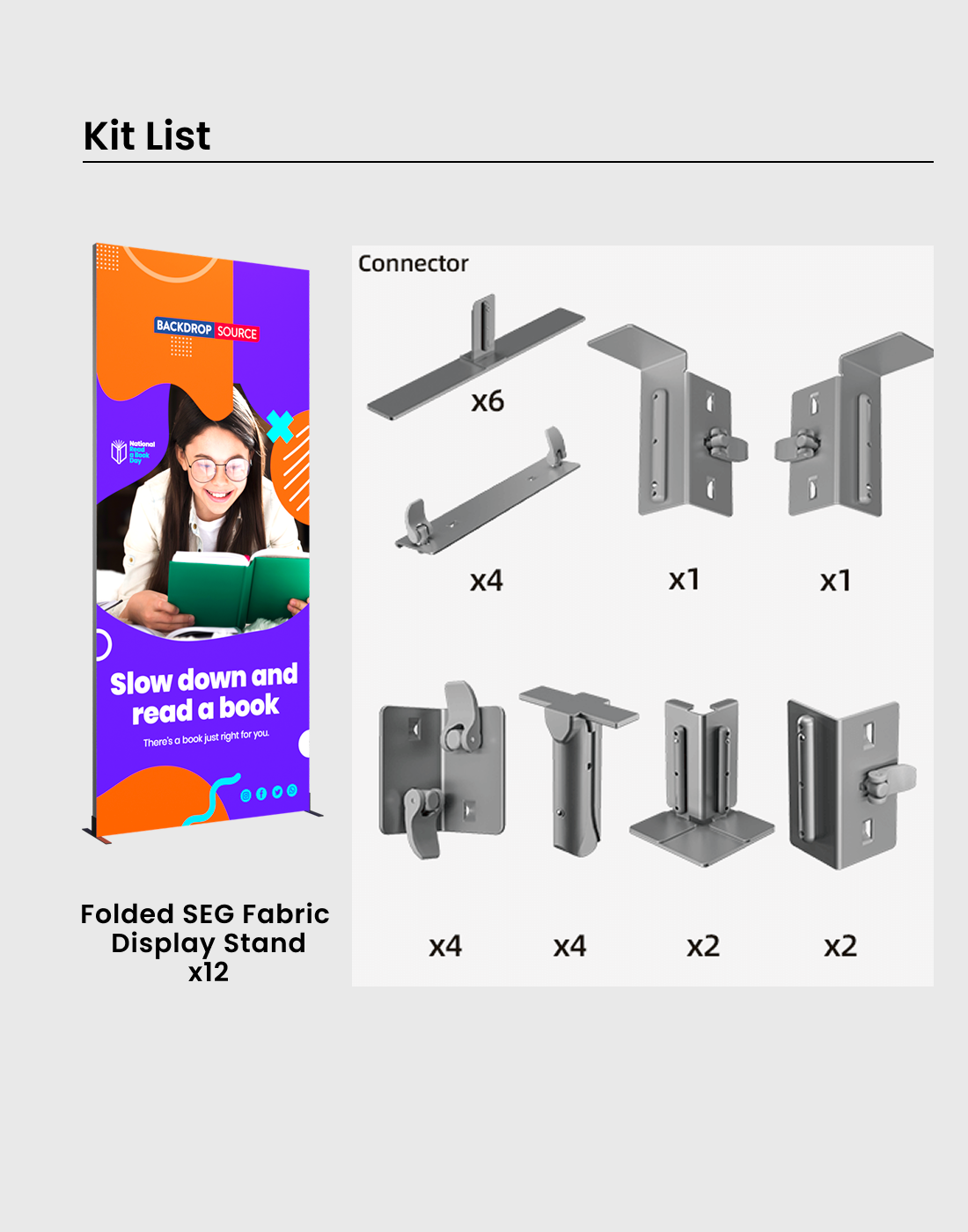 Foldable SEG Exhibition Display - Model 11