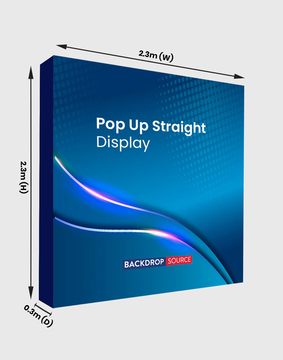 Fabric Pop Up Straight Display for all Exhibitions