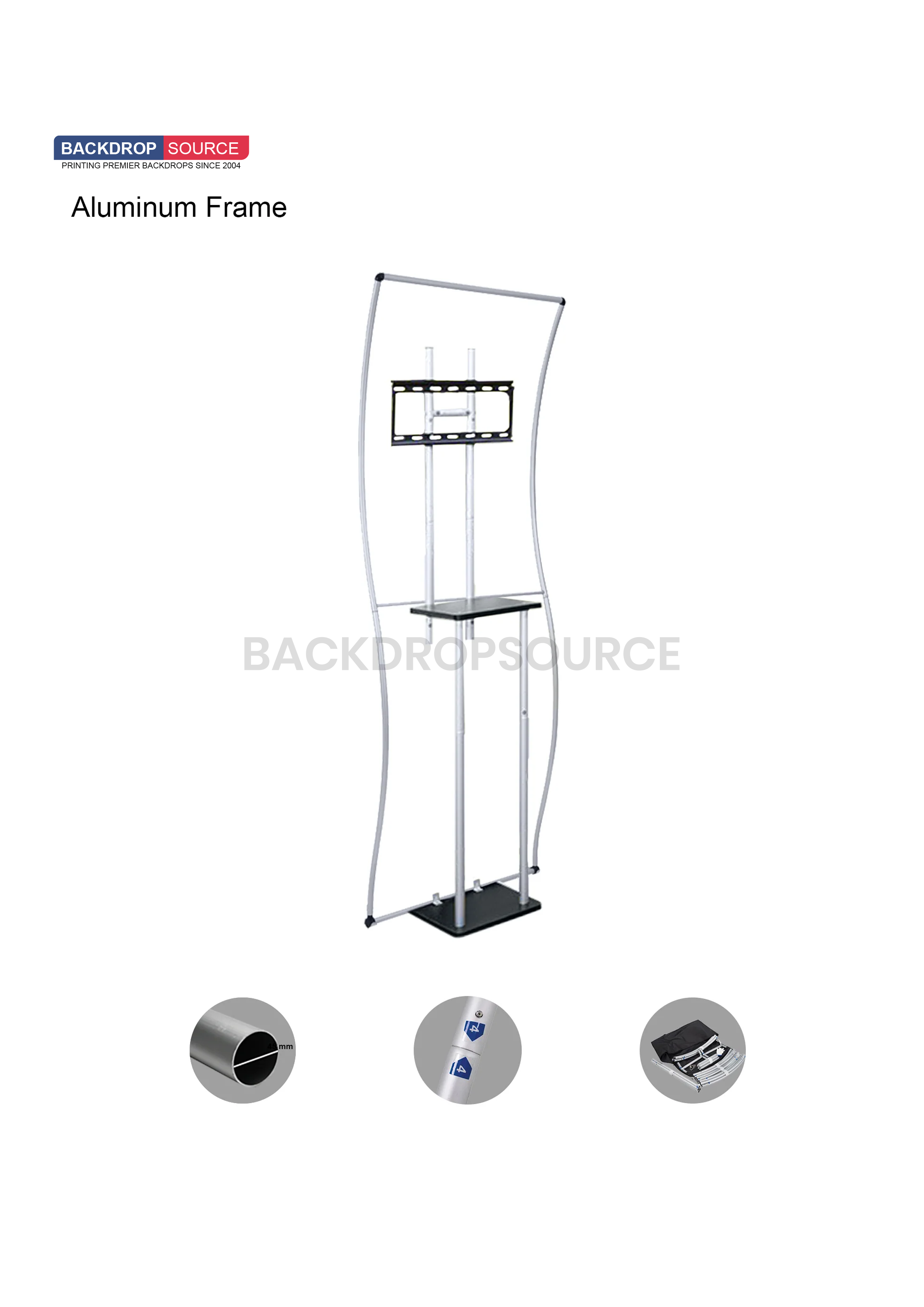 Portable Exhibit Display – S Shape