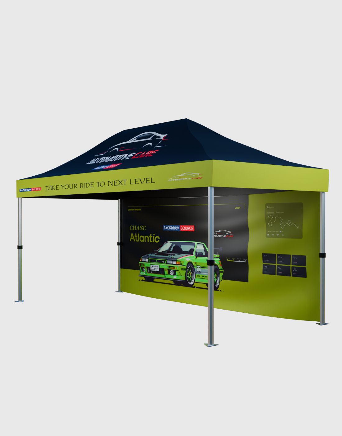 Heavy Duty Custom Canopy Tent (4.5m W x 3m H )