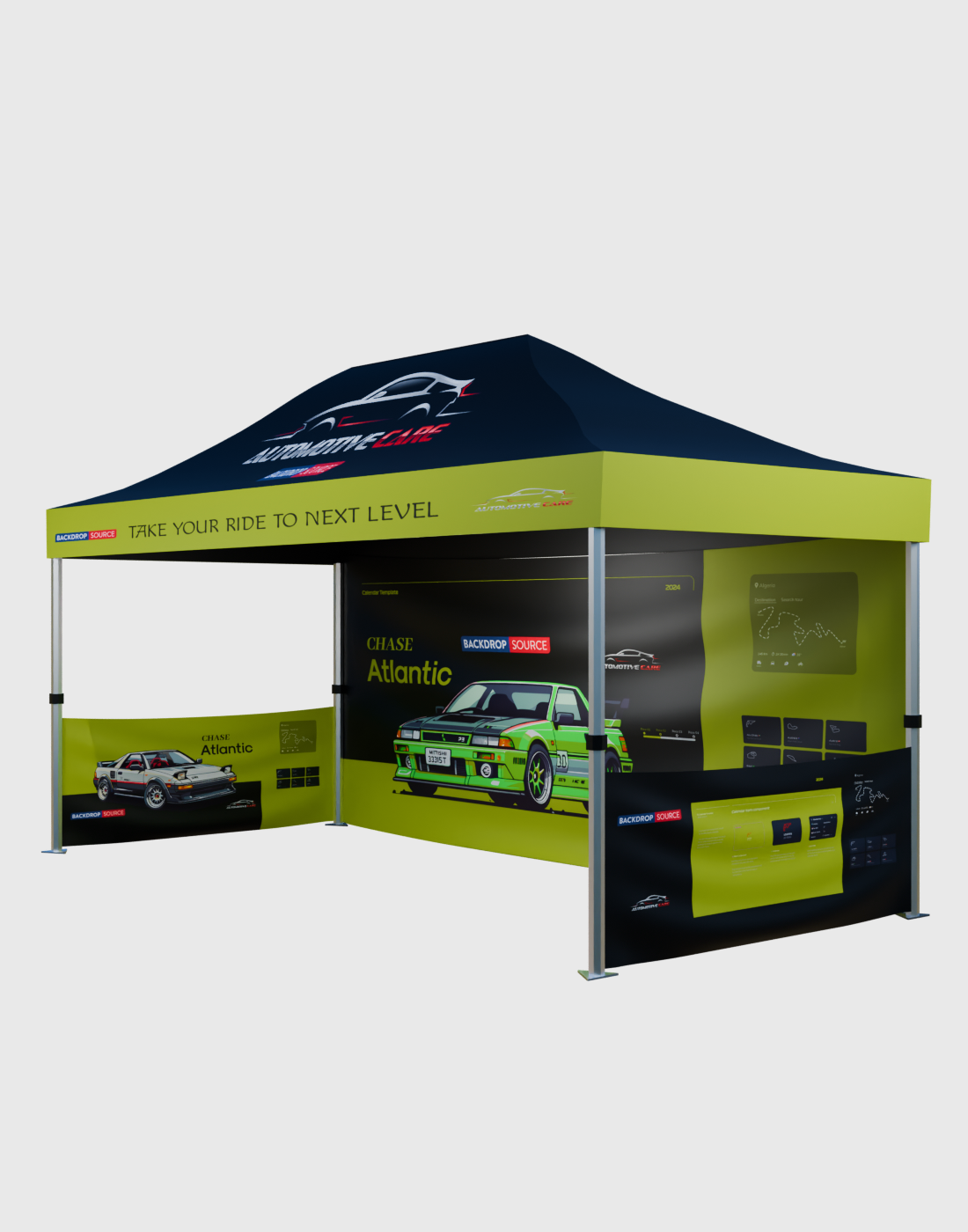 Heavy Duty Custom Canopy Tent (4.5m W x 3m H )