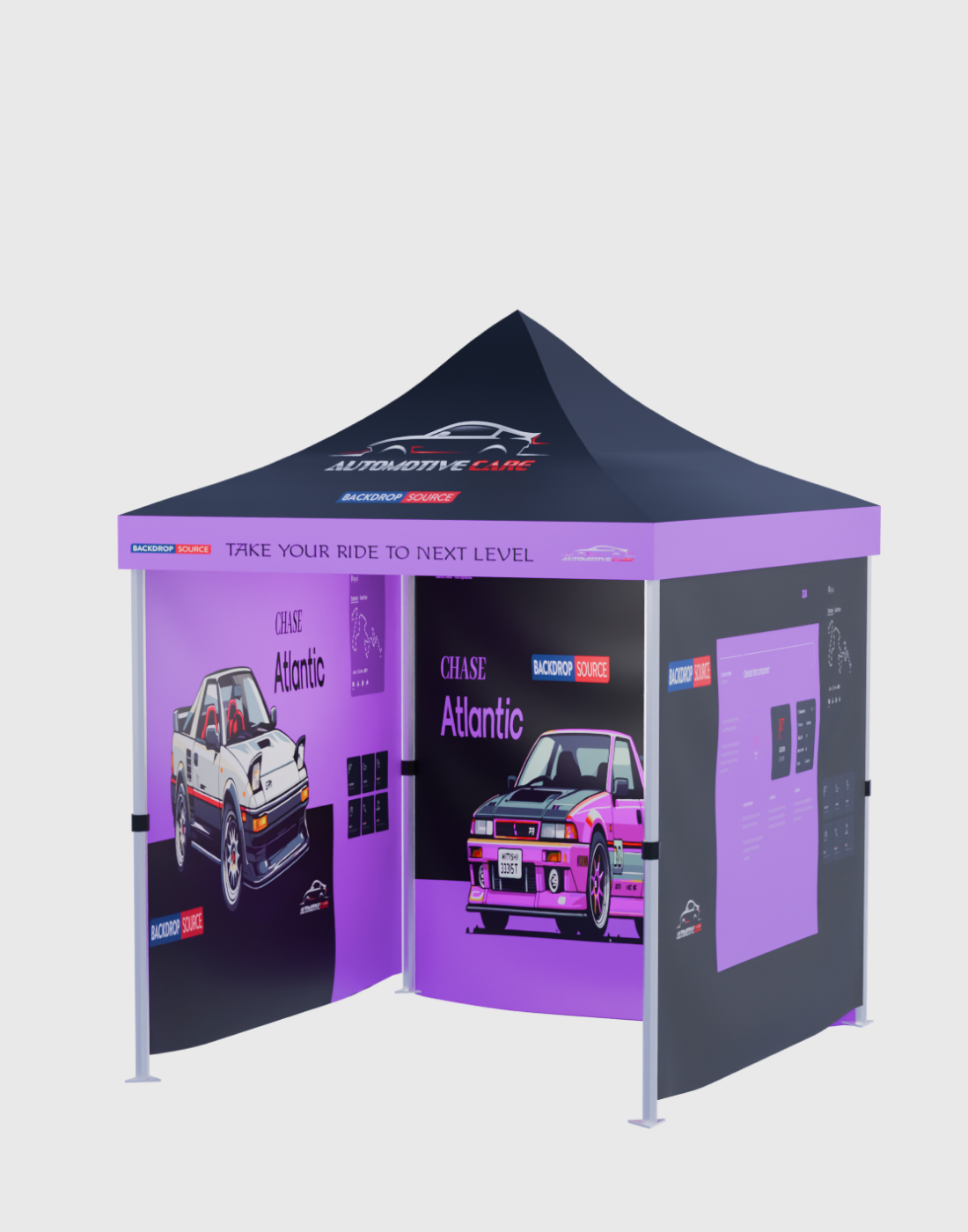 Heavy Duty Custom Canopy Tent (2m W x 3m H)