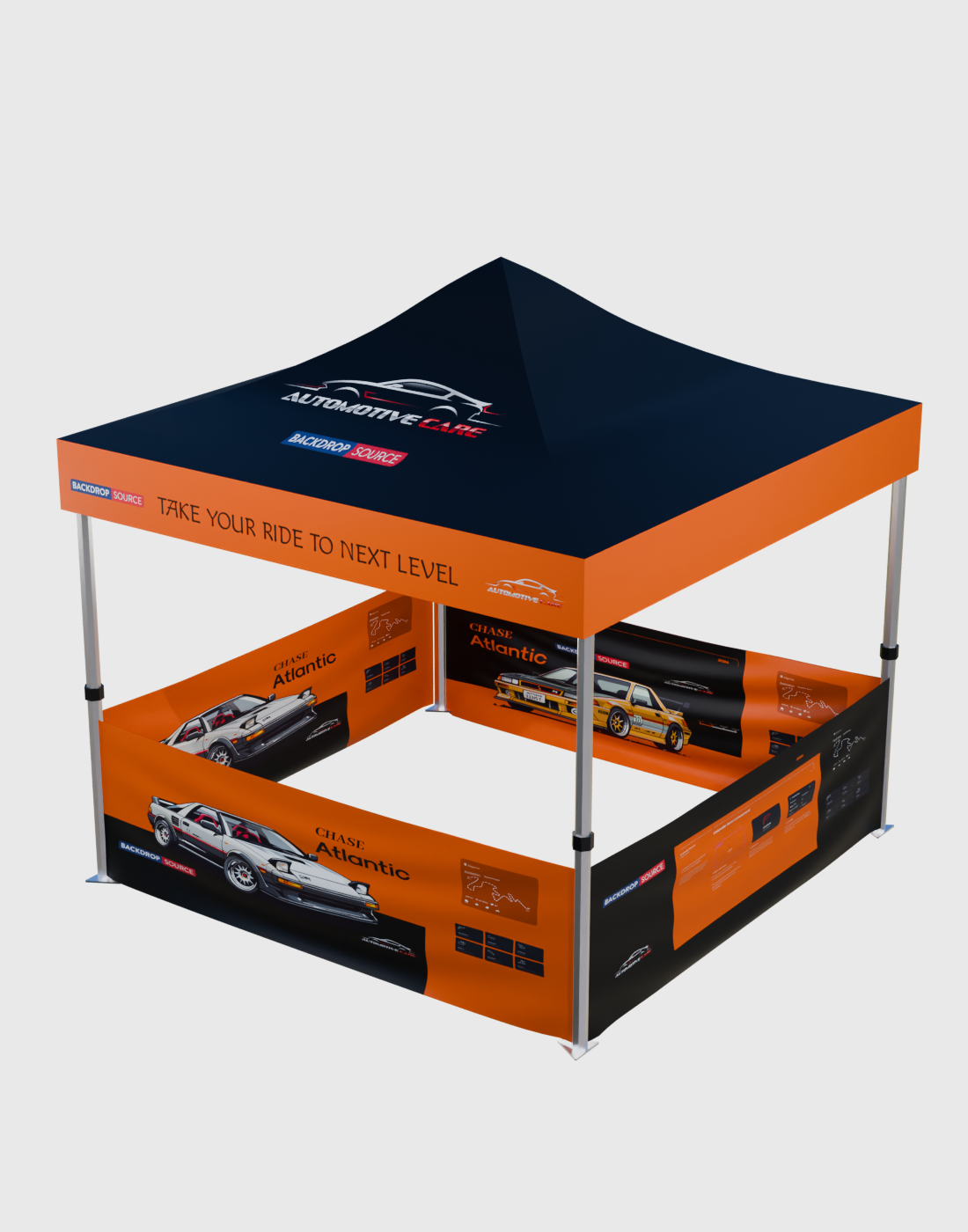 Heavy Duty Custom Canopy Tent (3m W x 3m H)