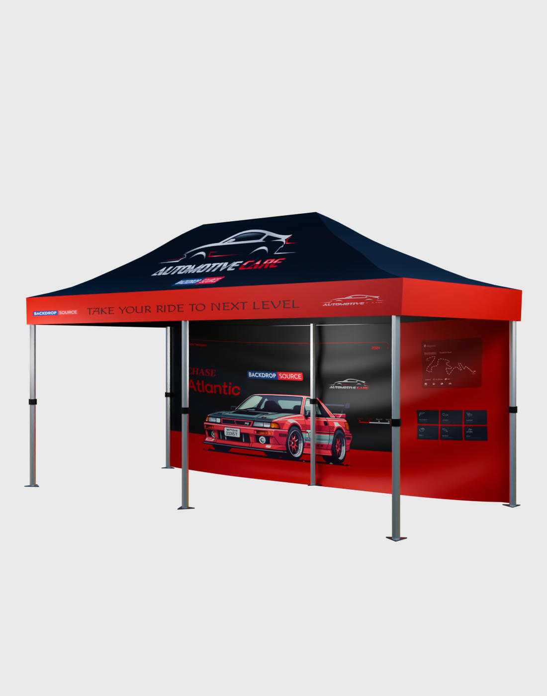 Heavy duty Custom Canopy Tent (6m W x 3m H)