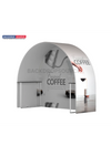 Round Arch Trade Show Booth with Shelf