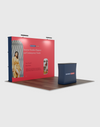 3m x 3m Straight Popup Exhibit Pro 3-in-1 Display Kit with Illume Lights