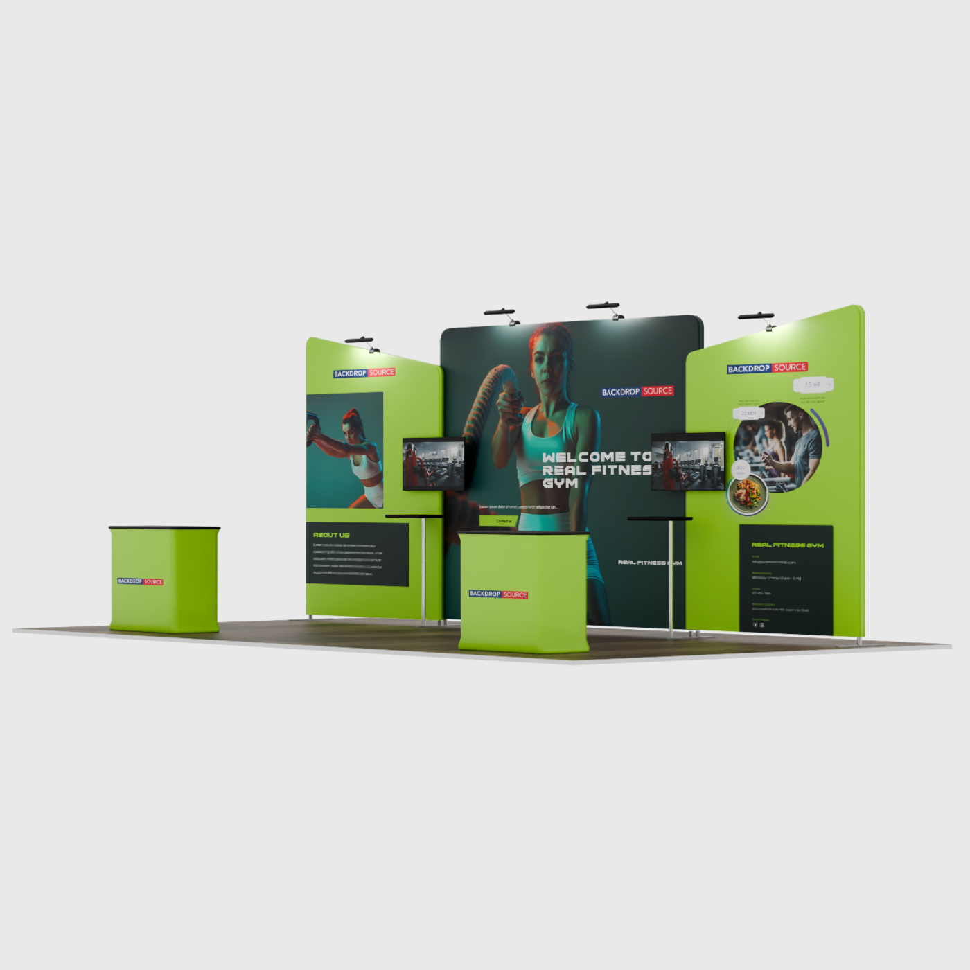 Portable Exhibit Display 6m x 3m - Model 6
