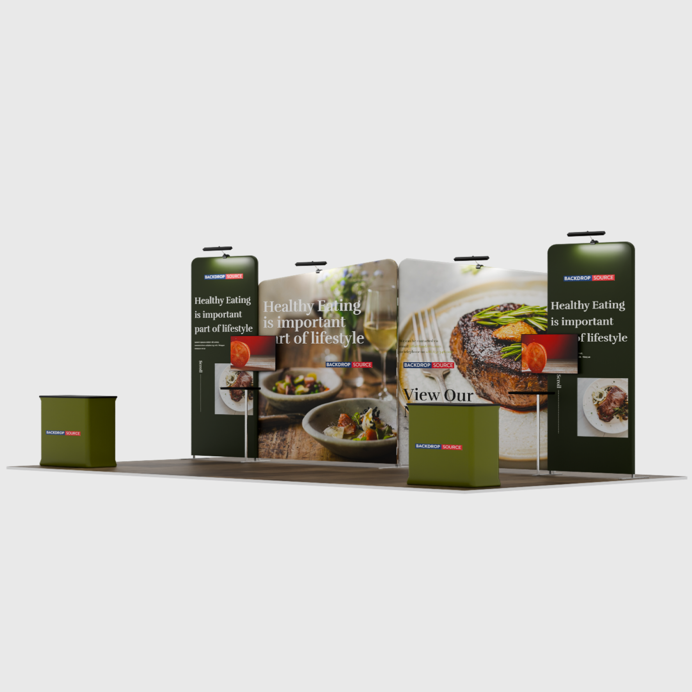 Portable Exhibit Display 6m x 3m - Model 1